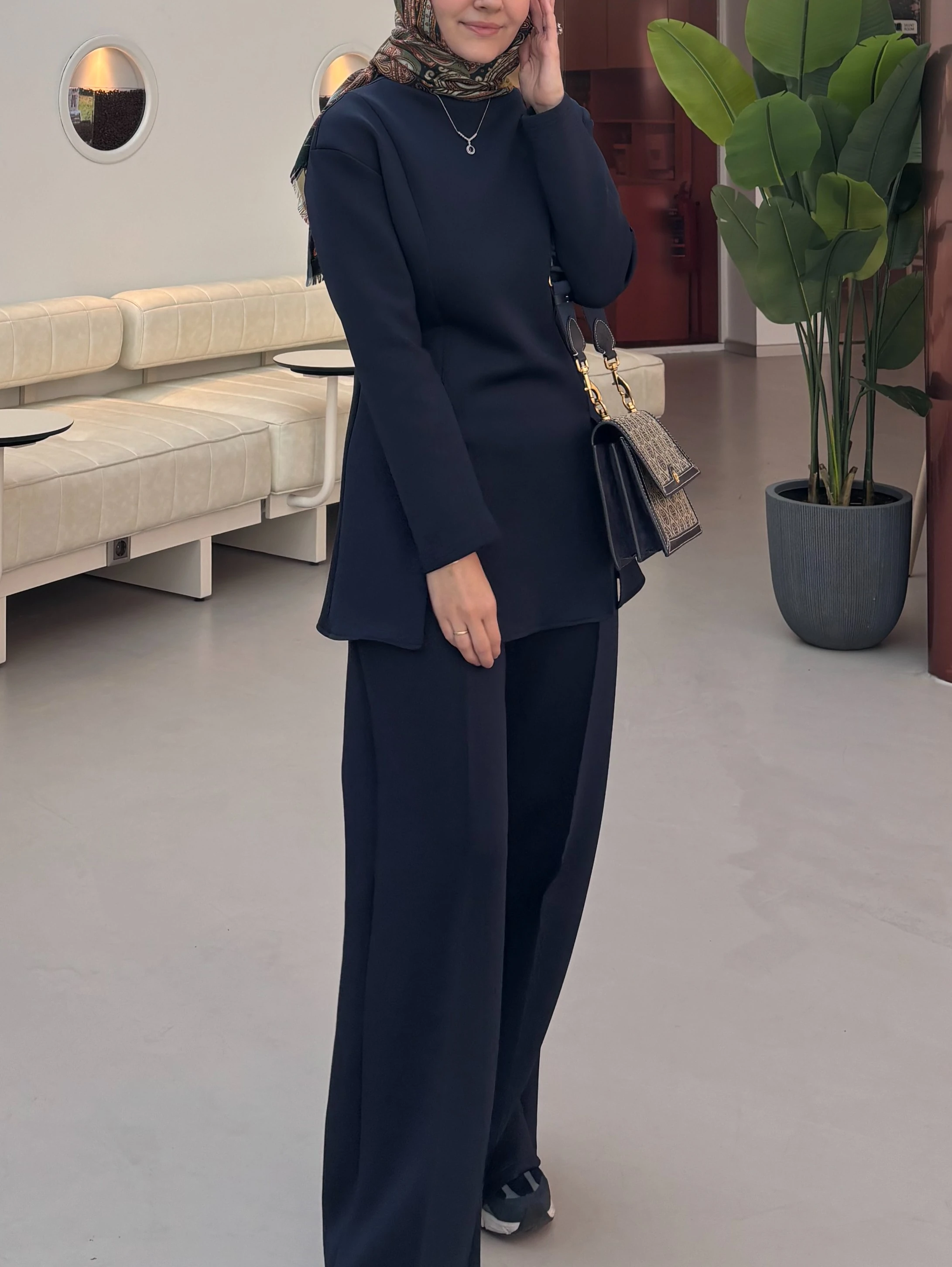 Classy Lacivert Scuba Takım