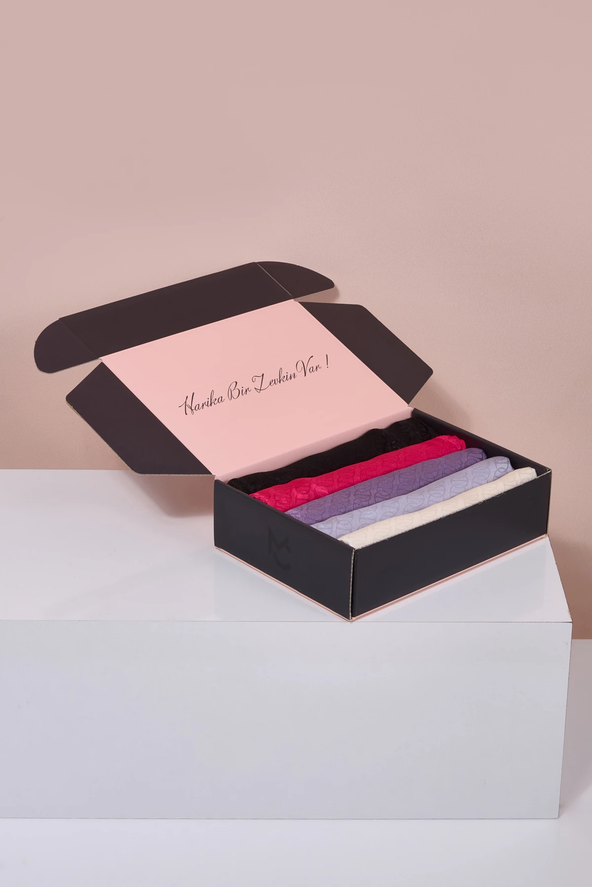 Parlak Jakar Şal - Forever Desen Color Box