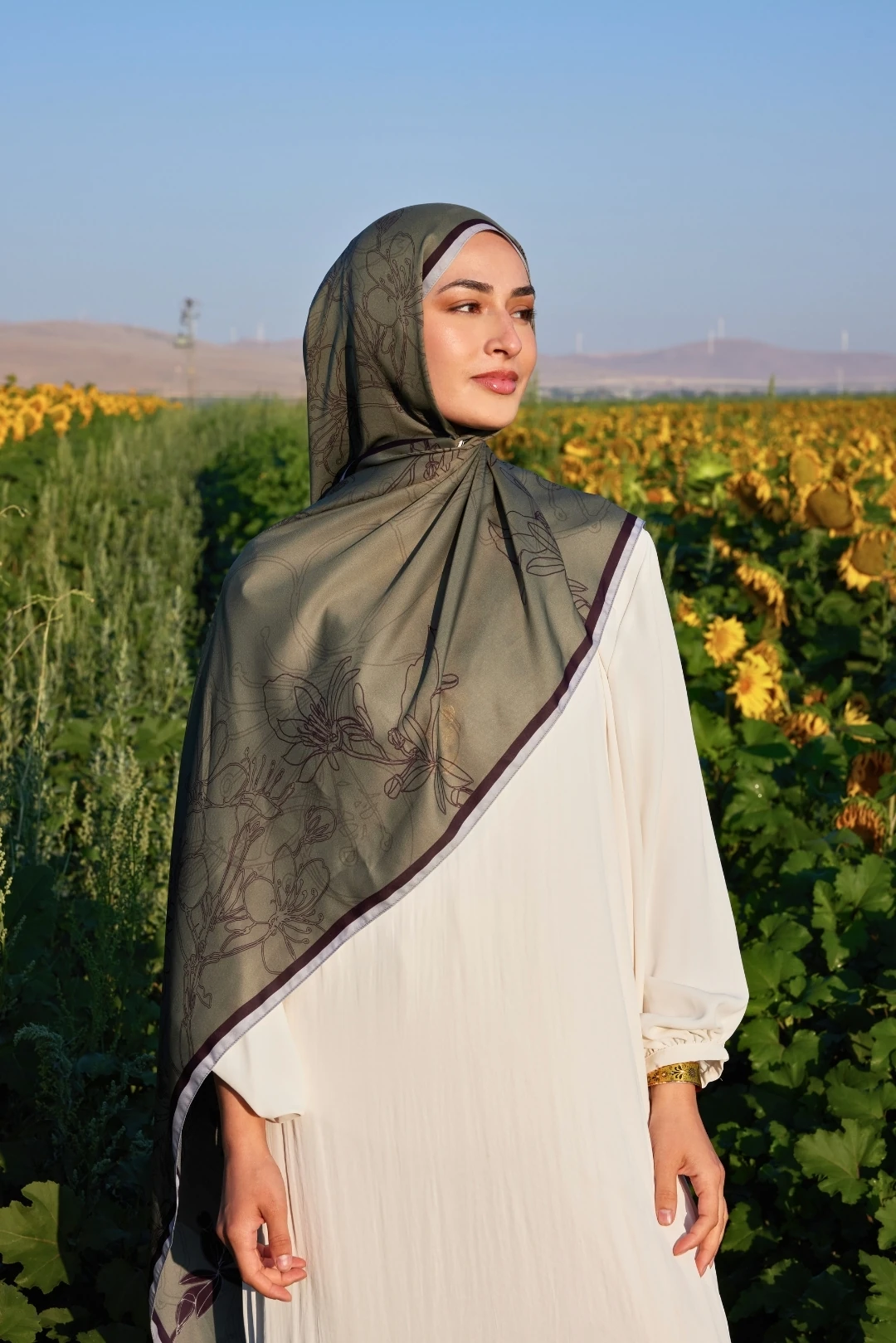 يكتا نمط شال الحرير ساكورا