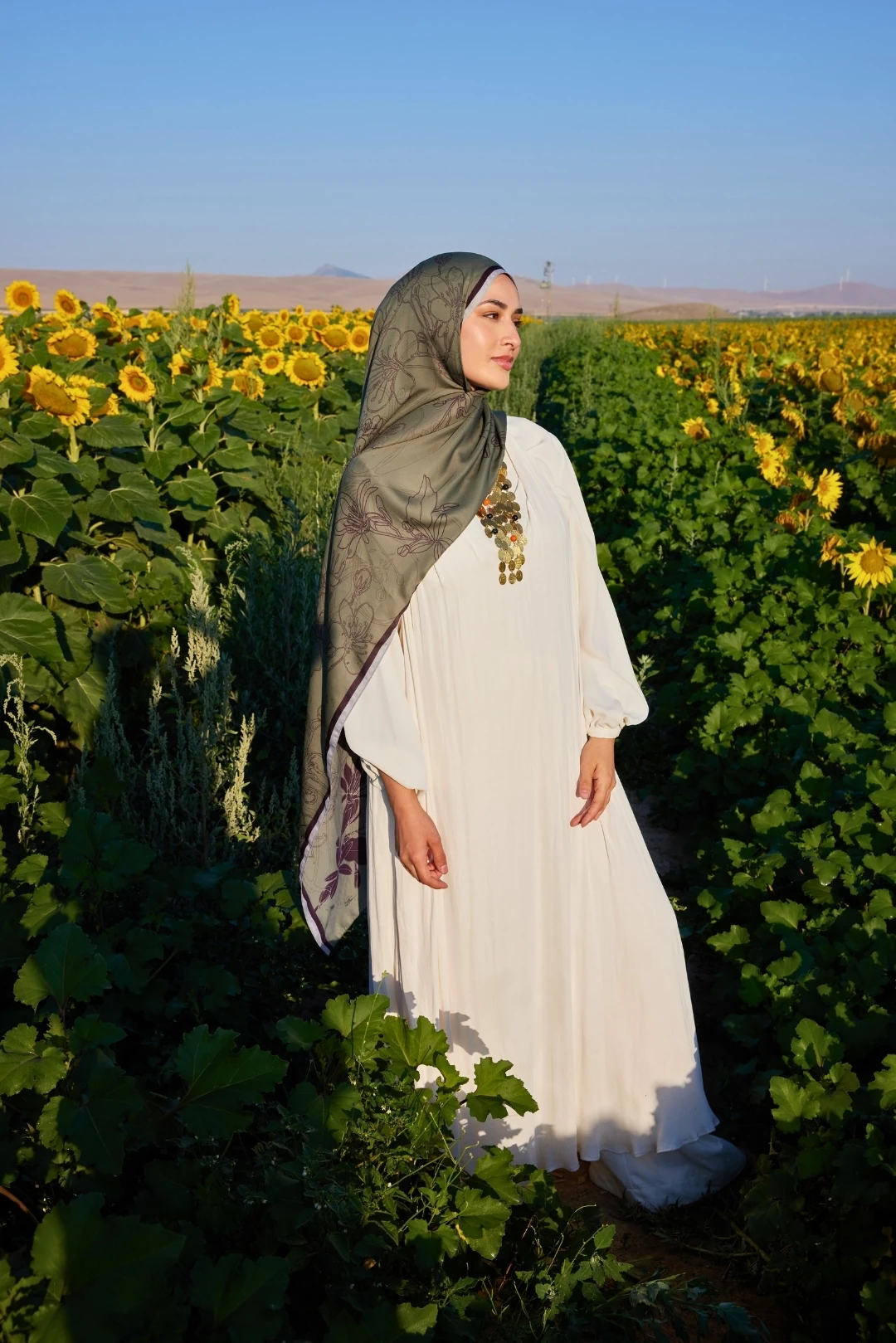 يكتا نمط شال الحرير ساكورا