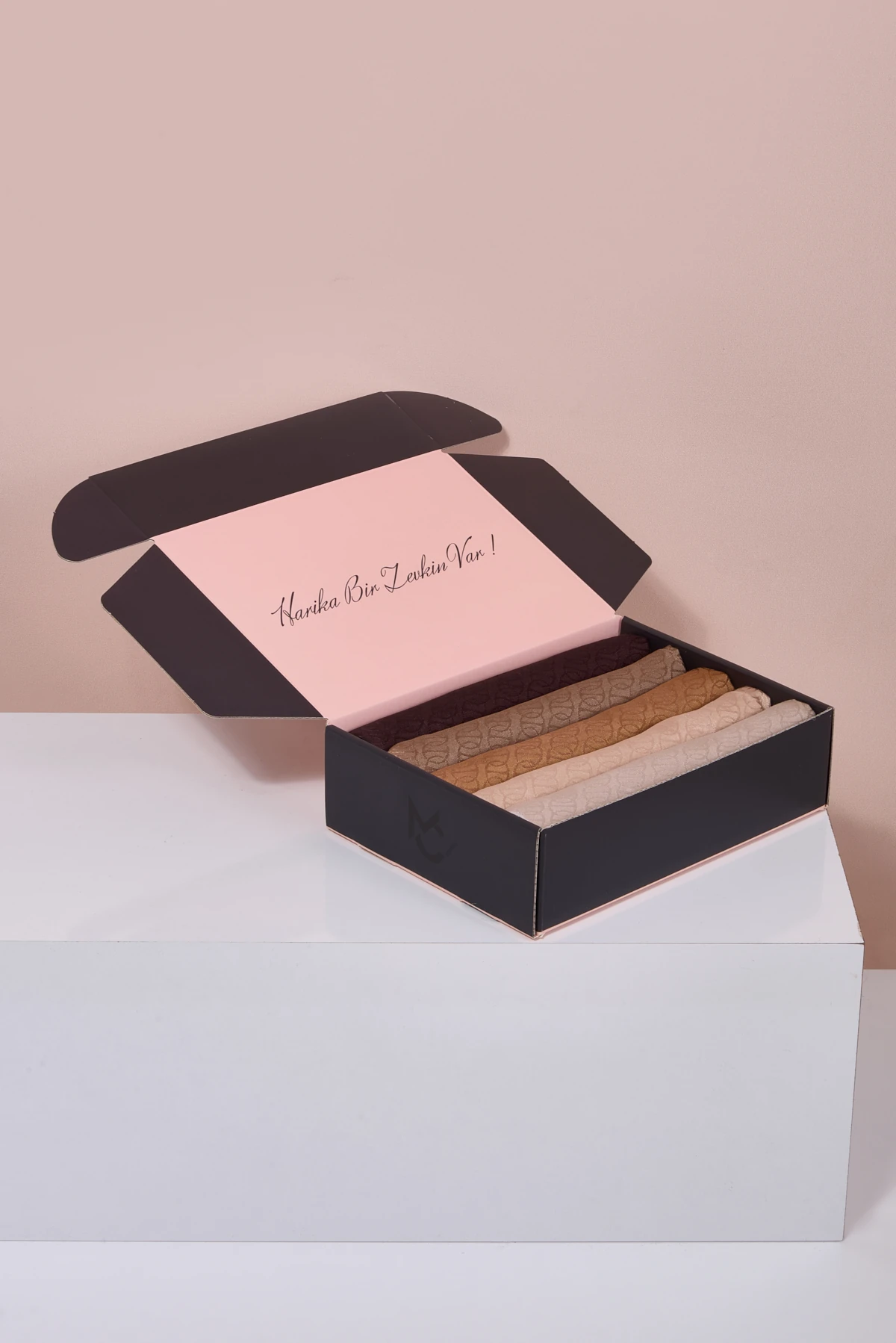 Parlak Jakar Şal - Forever Desen Color Box