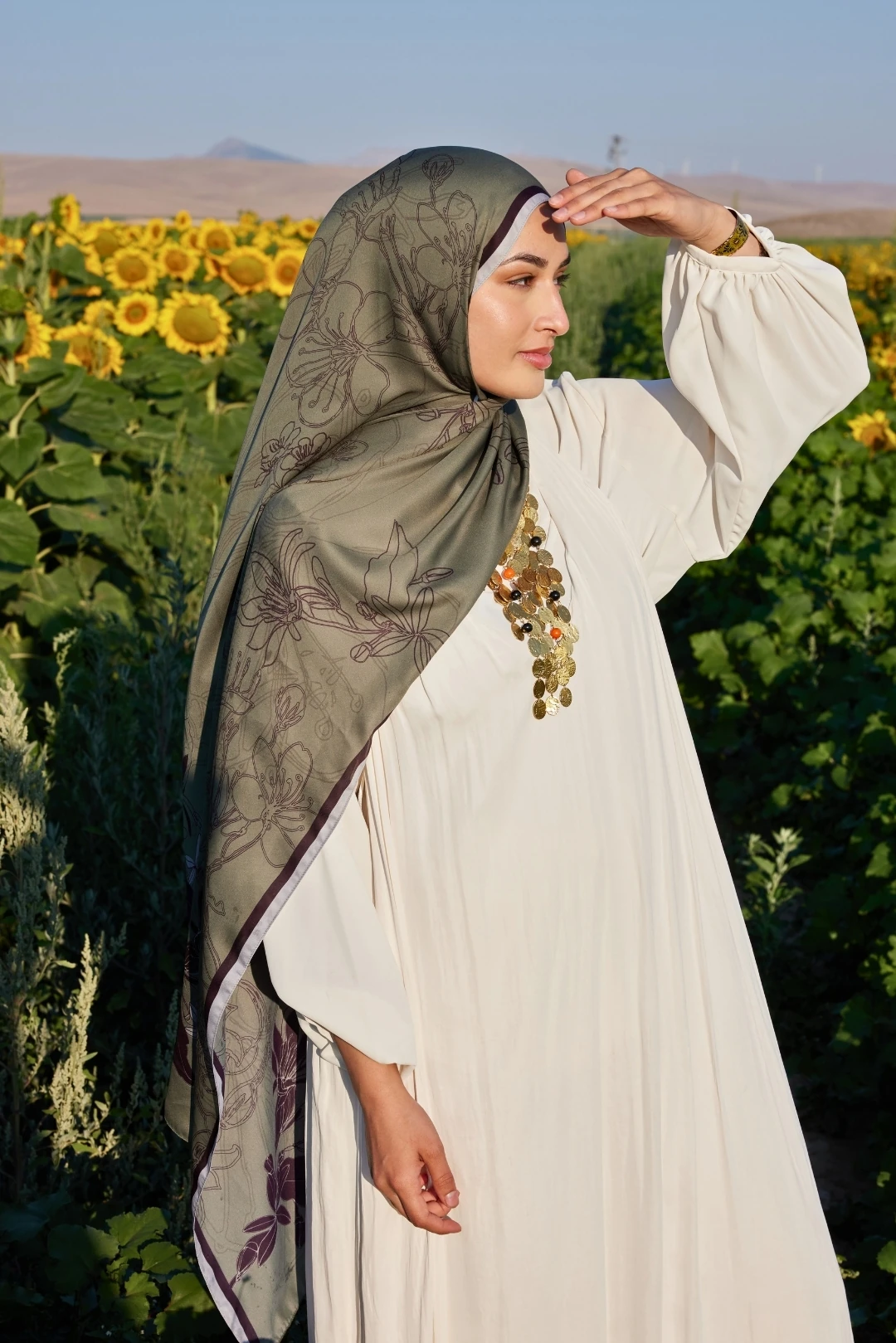 يكتا نمط شال الحرير ساكورا