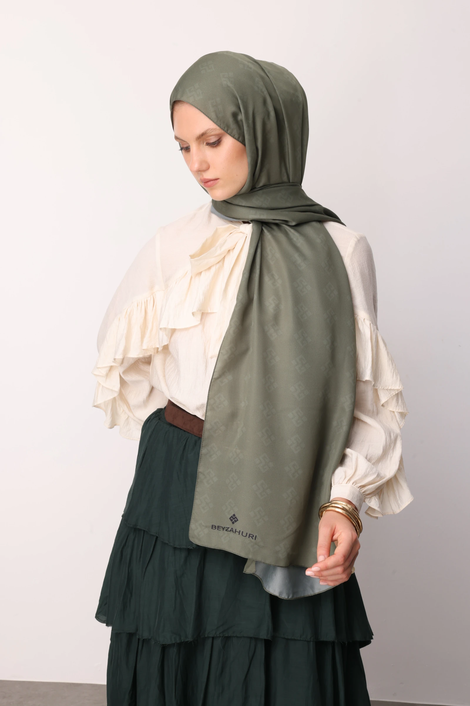 Elibelinde نمط شال الحرير ساكورا