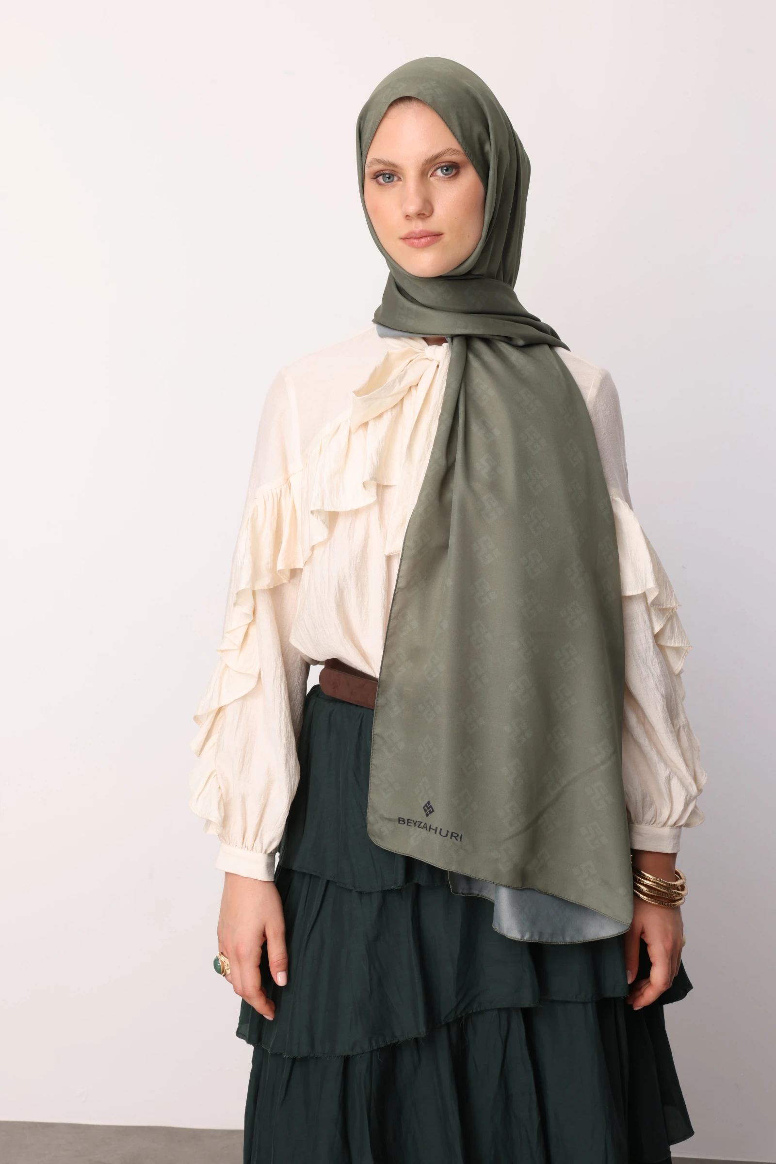 Elibelinde نمط شال الحرير ساكورا