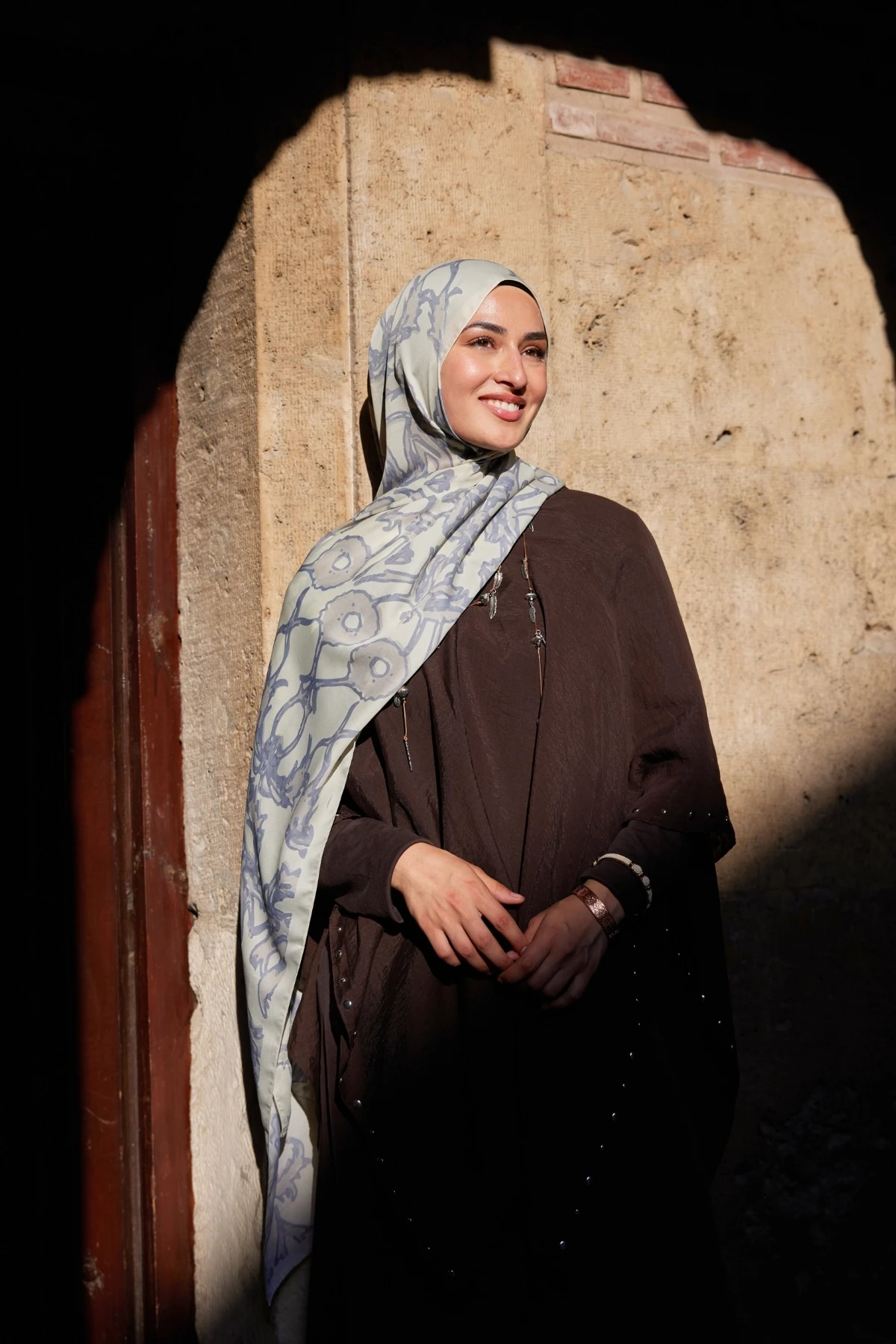 يارين نمط شال الحرير ساكورا