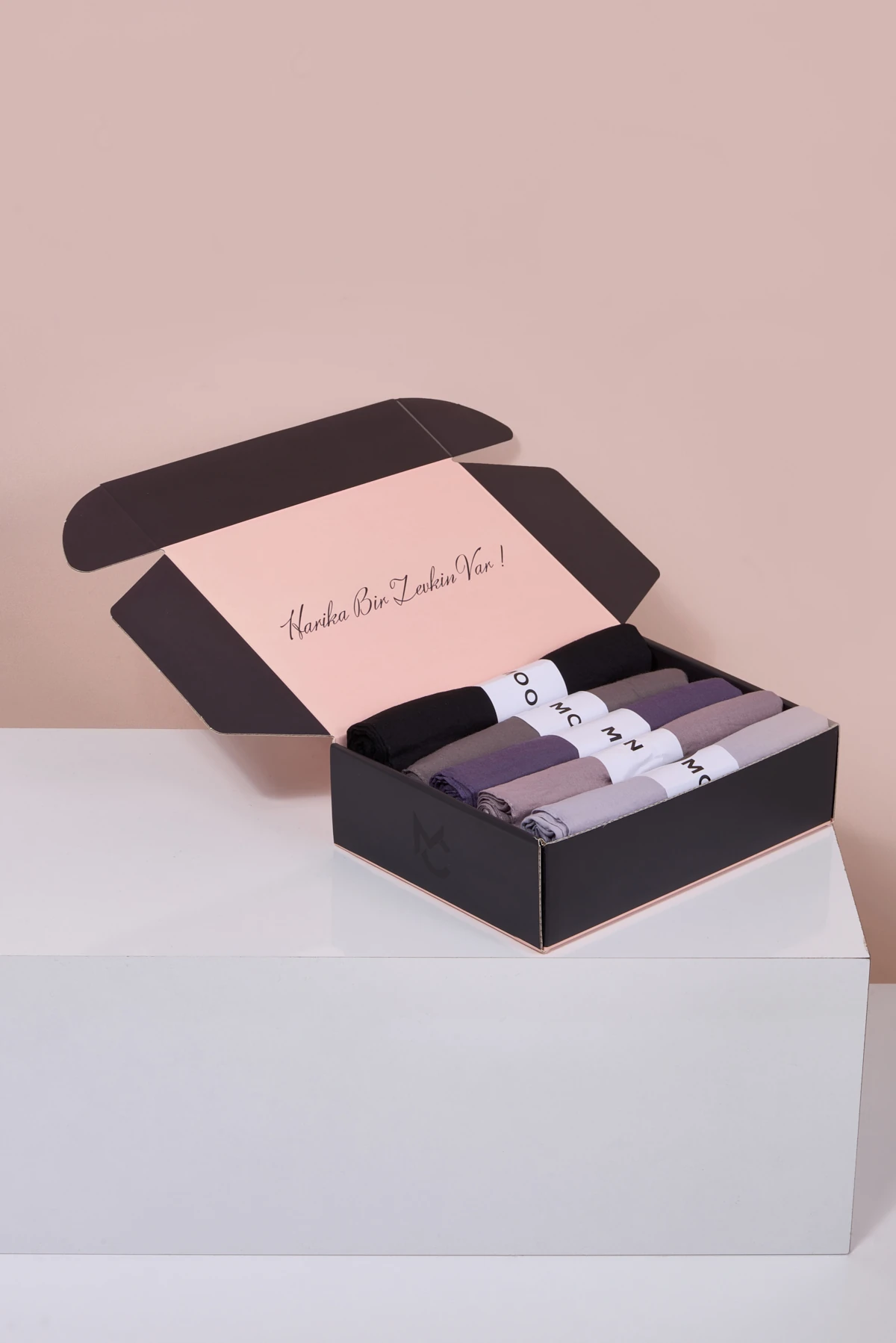 Pamuk Kraş Şal Color Box