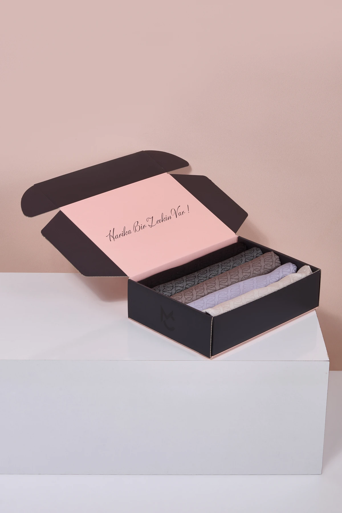 Parlak Jakar Şal - Forever Desen Color Box