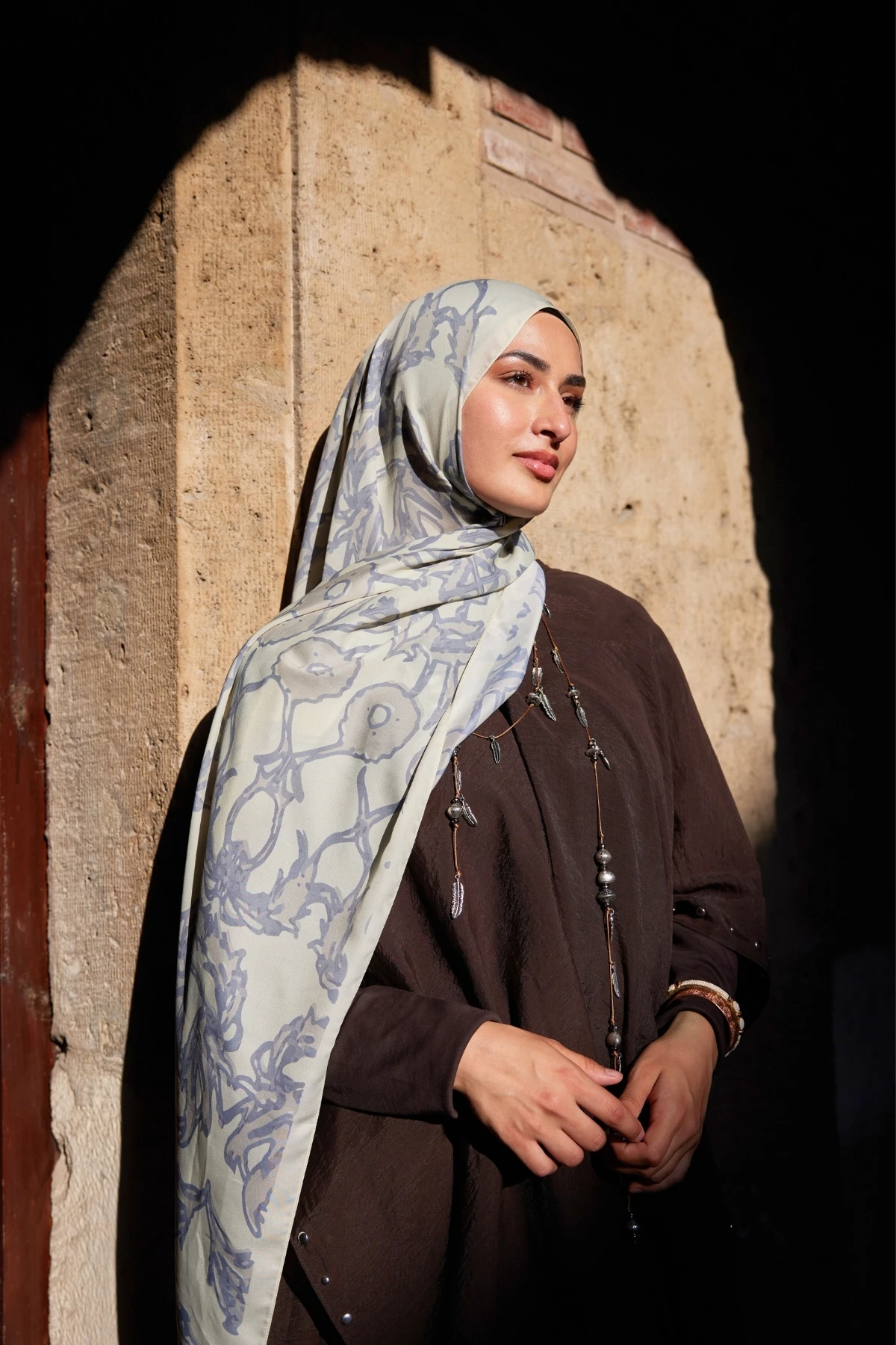 يارين نمط شال الحرير ساكورا