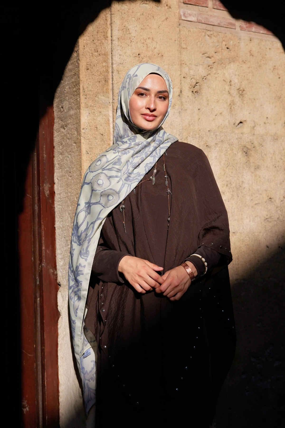 يارين نمط شال الحرير ساكورا