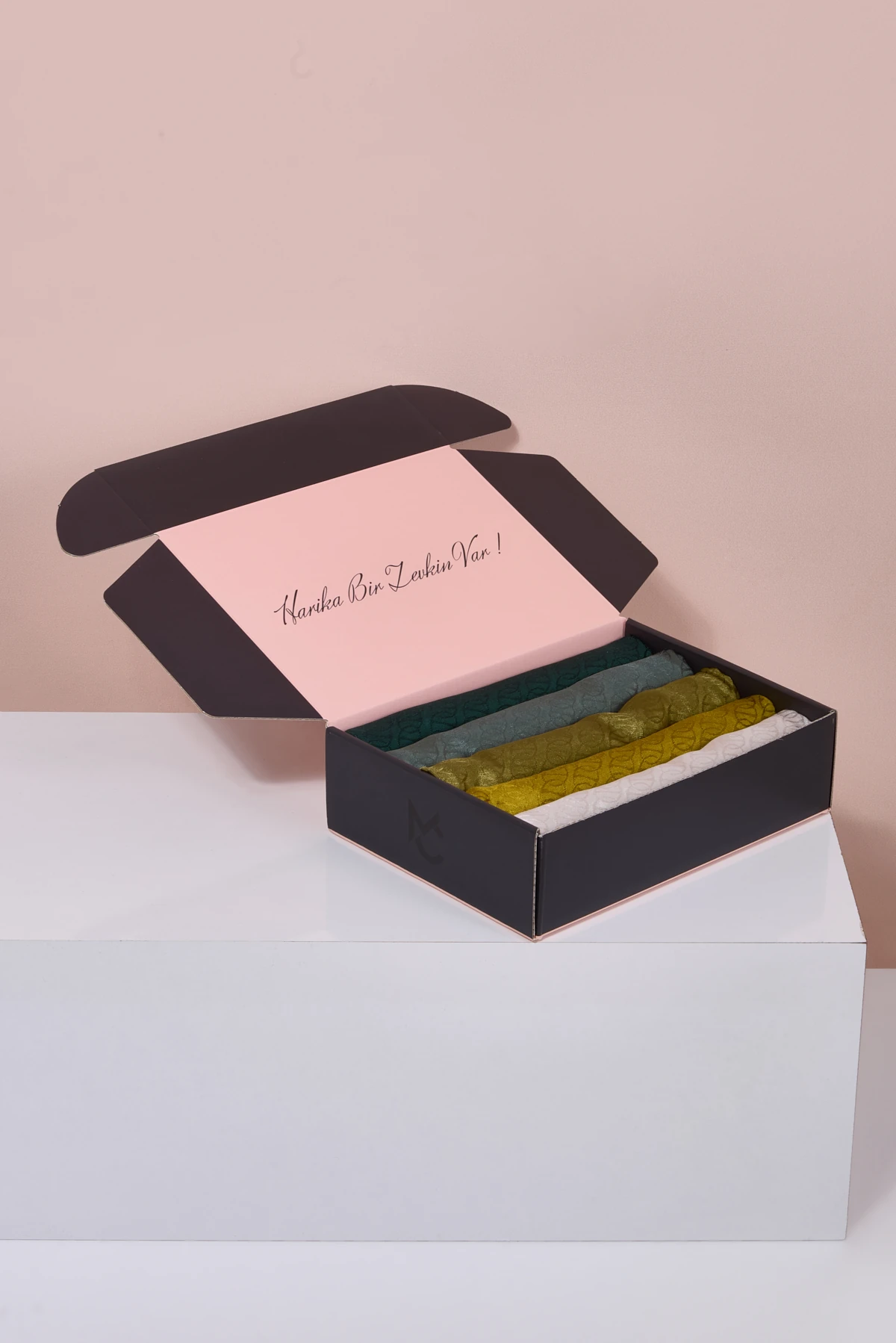 Parlak Jakar Şal - Forever Desen Color Box