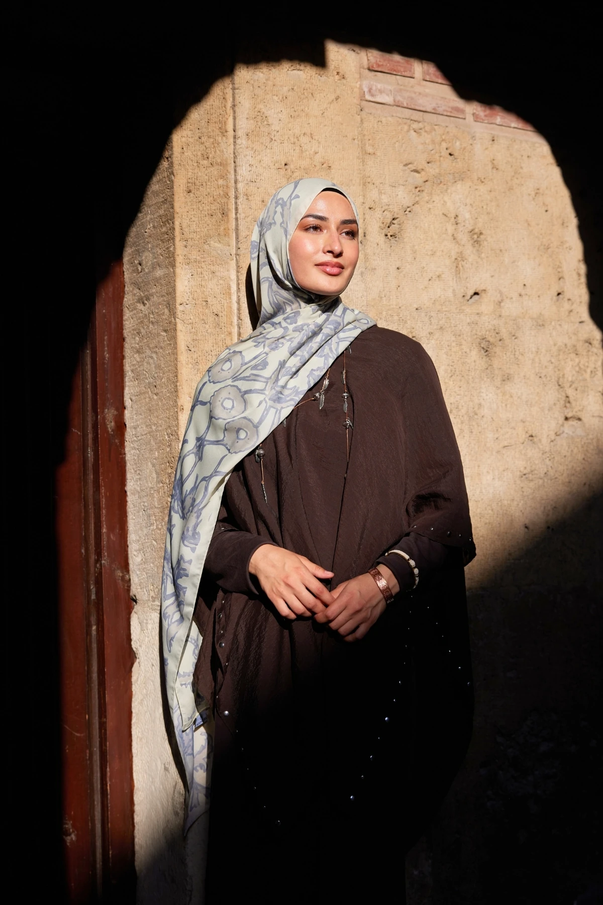 يارين نمط شال الحرير ساكورا