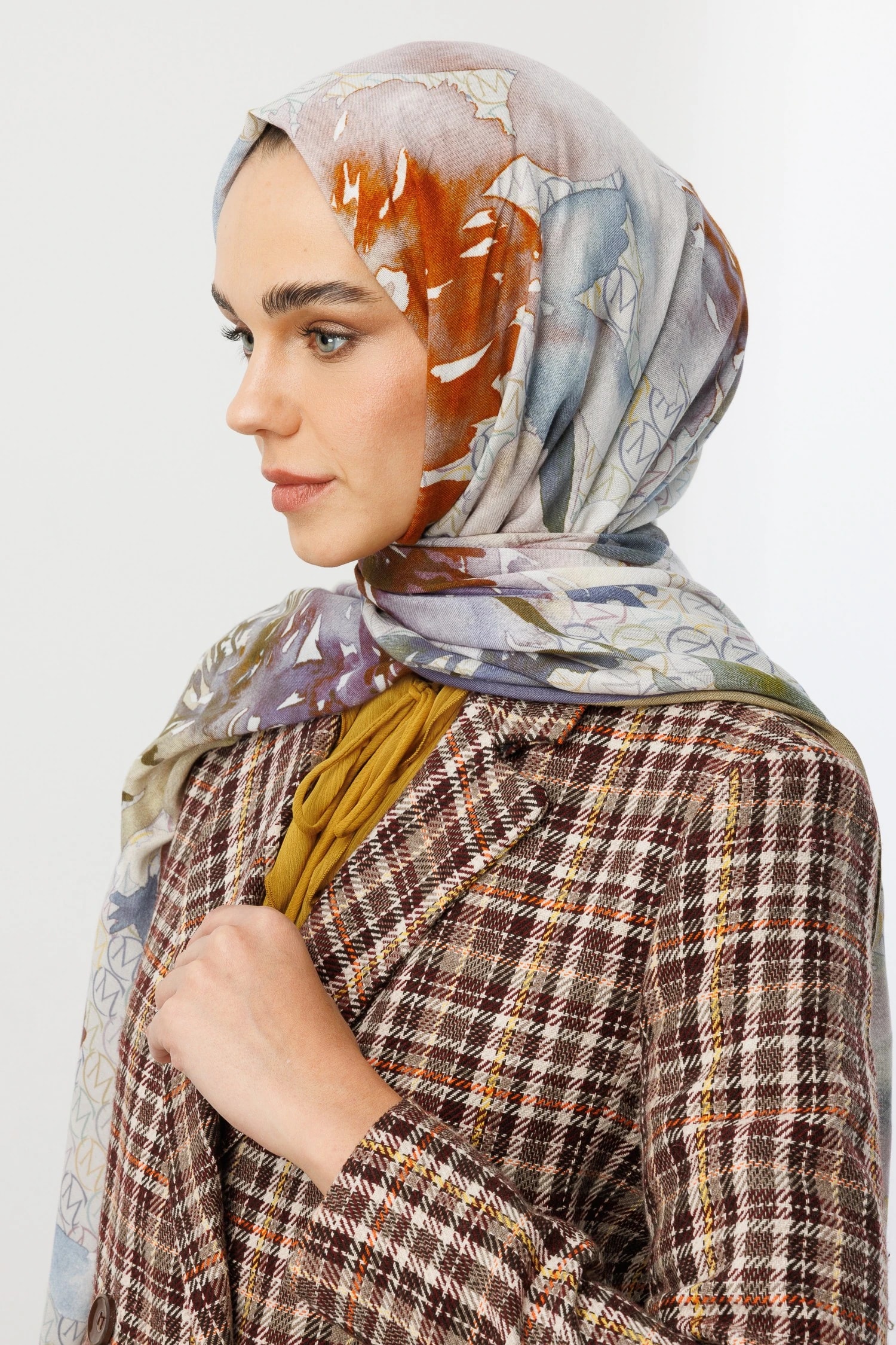 شال رامي بنمط MC - الخزامى