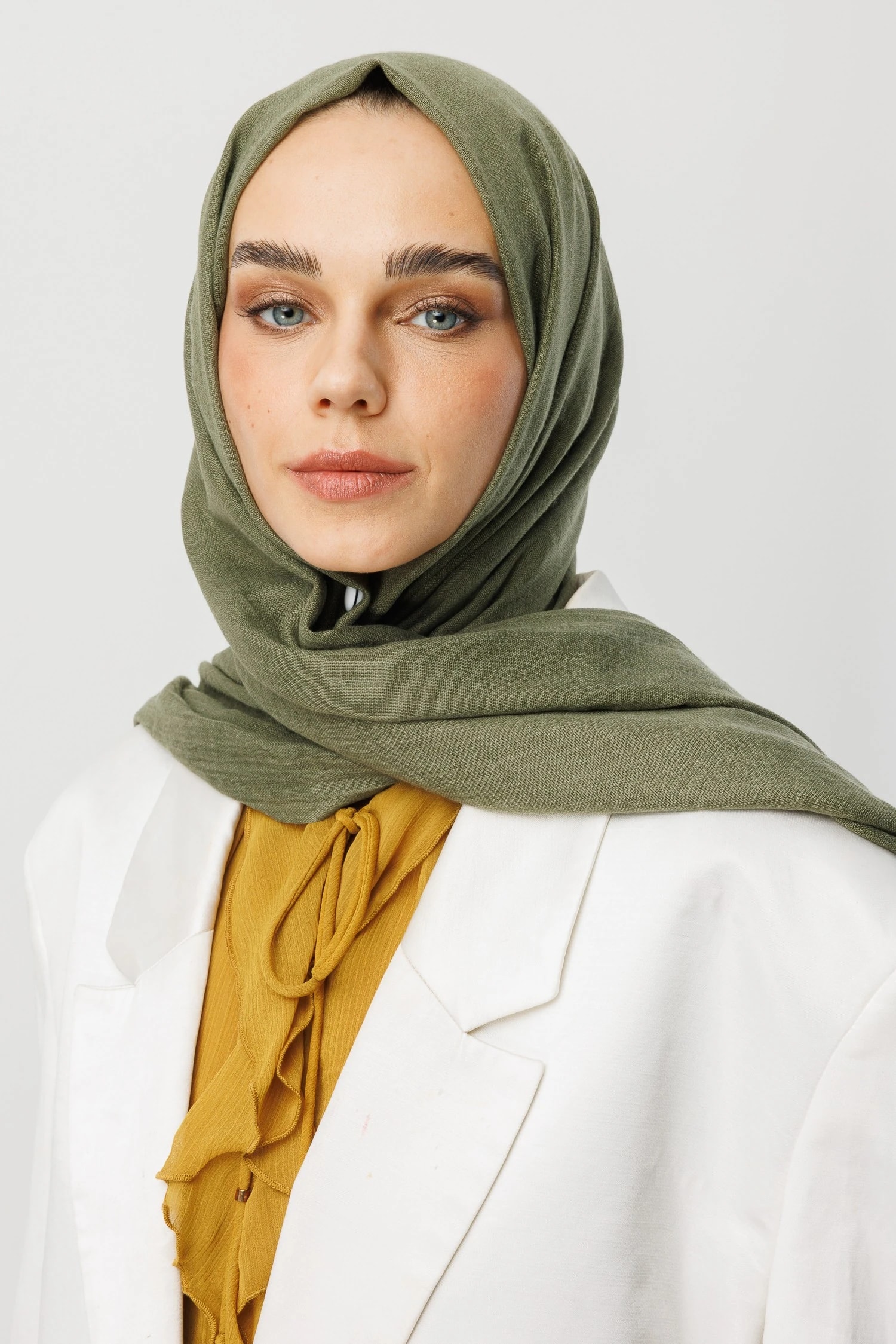 شال دبي - الكاكي