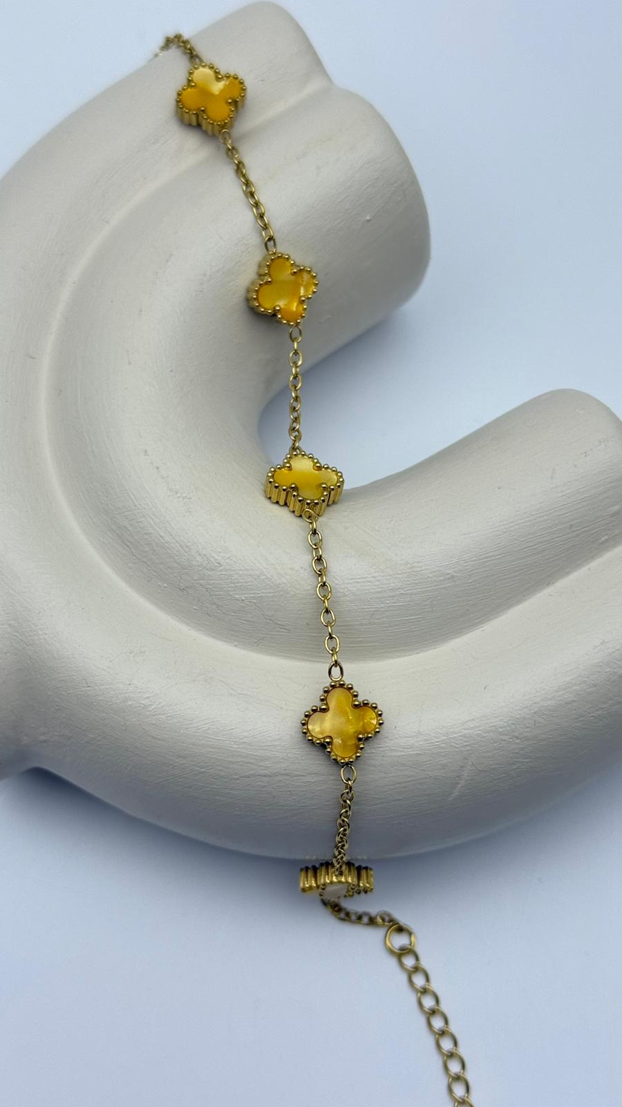 Çelik Yonca Bileklik