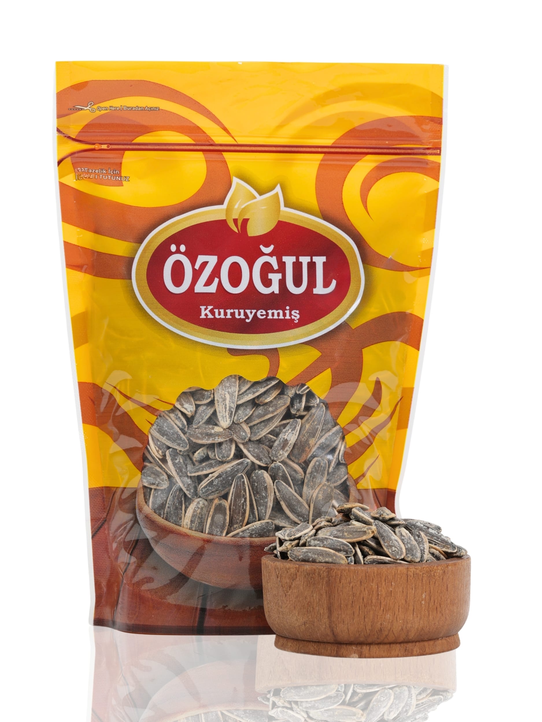 Özoğul Kuruyemiş Kavrulmuş Tuzlu Siyah Ayçekirdeği - 500 gr