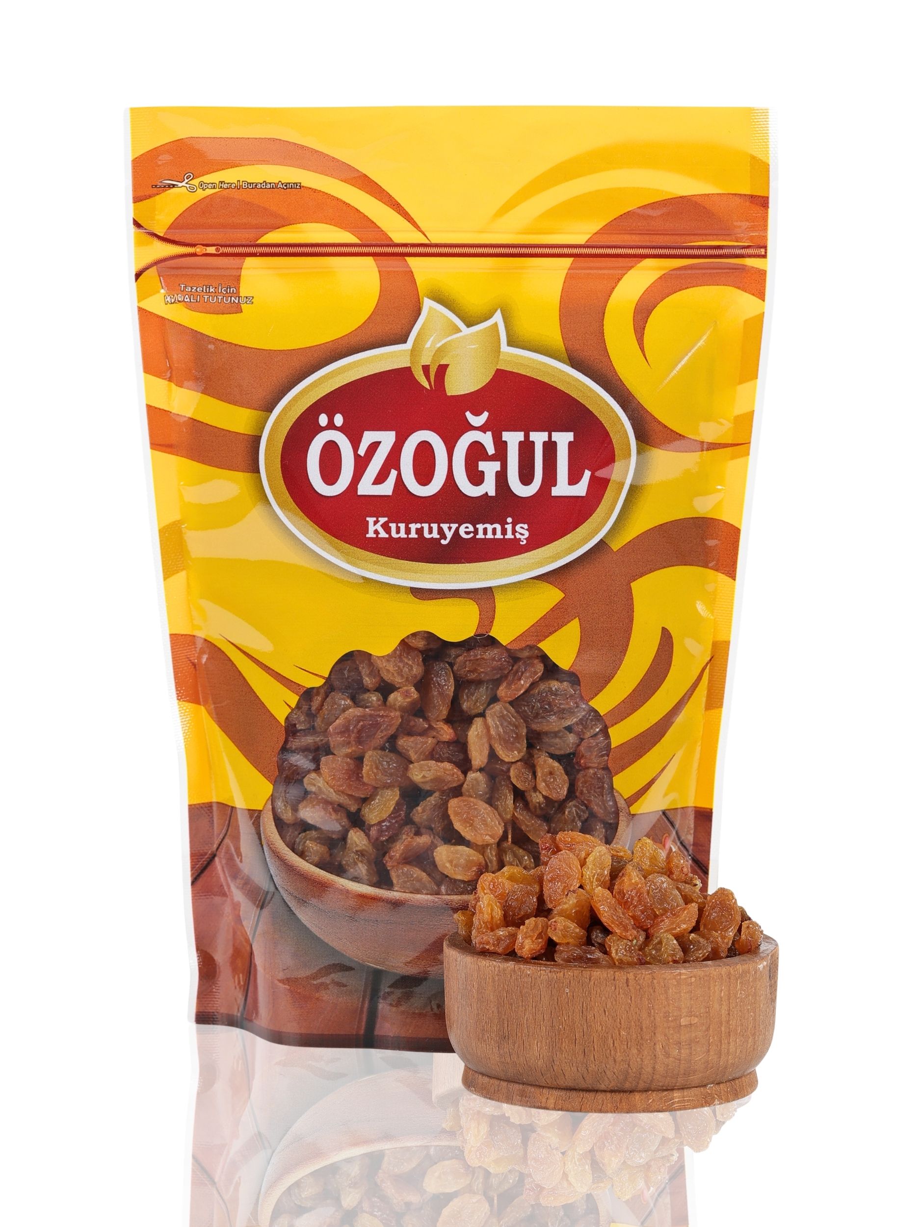 Özoğul Kuruyemiş Çekirdeksiz Sarı Üzüm Kurusu - 1000 gr