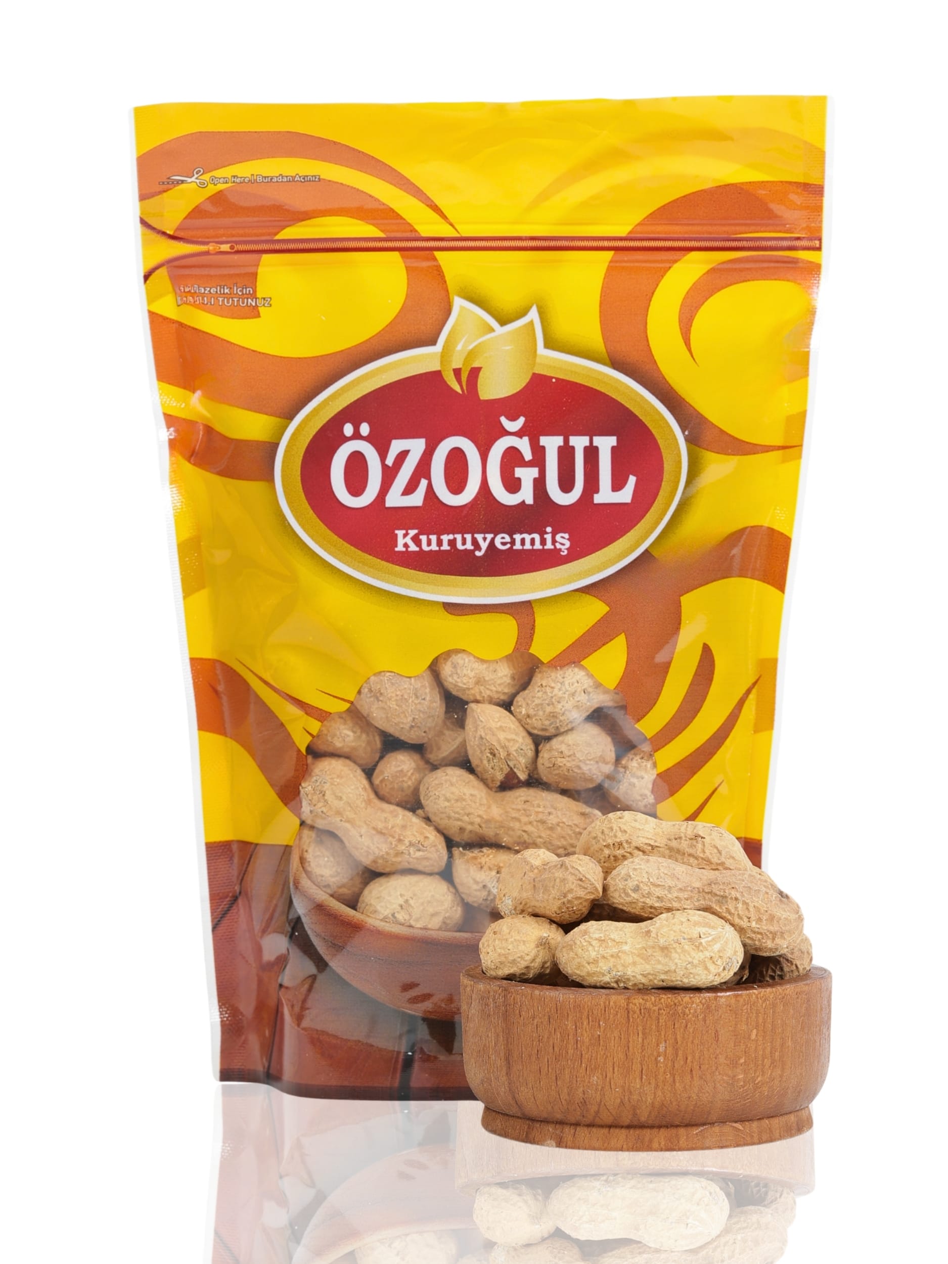 Özoğul Kuruyemiş Kavrulmuş Tuzsuz Kabuklu Yer Fıstığı - 500 gr