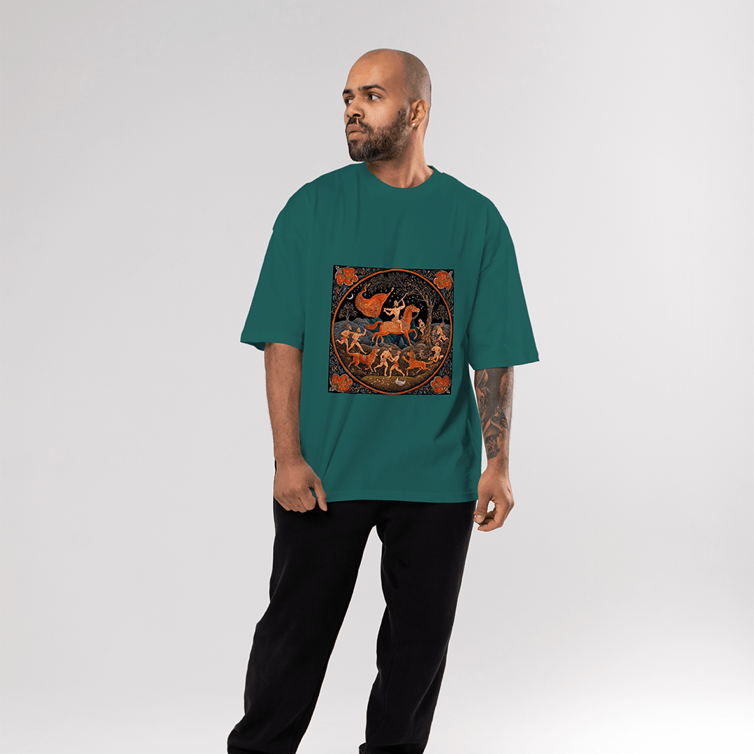 Ares Oversized T-Shirt - Koyu Yeşil