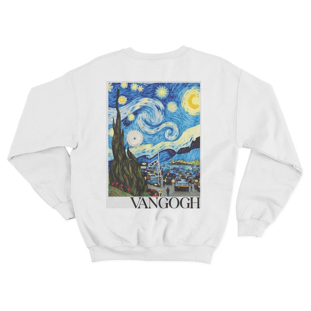 Van Gogh Sweatshirt - Beyaz
