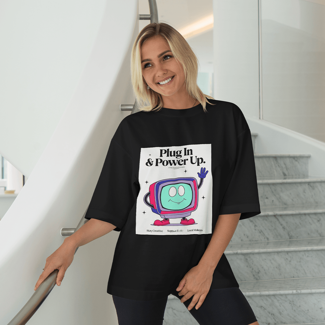 Suplug Oversized T-Shirt - Siyah