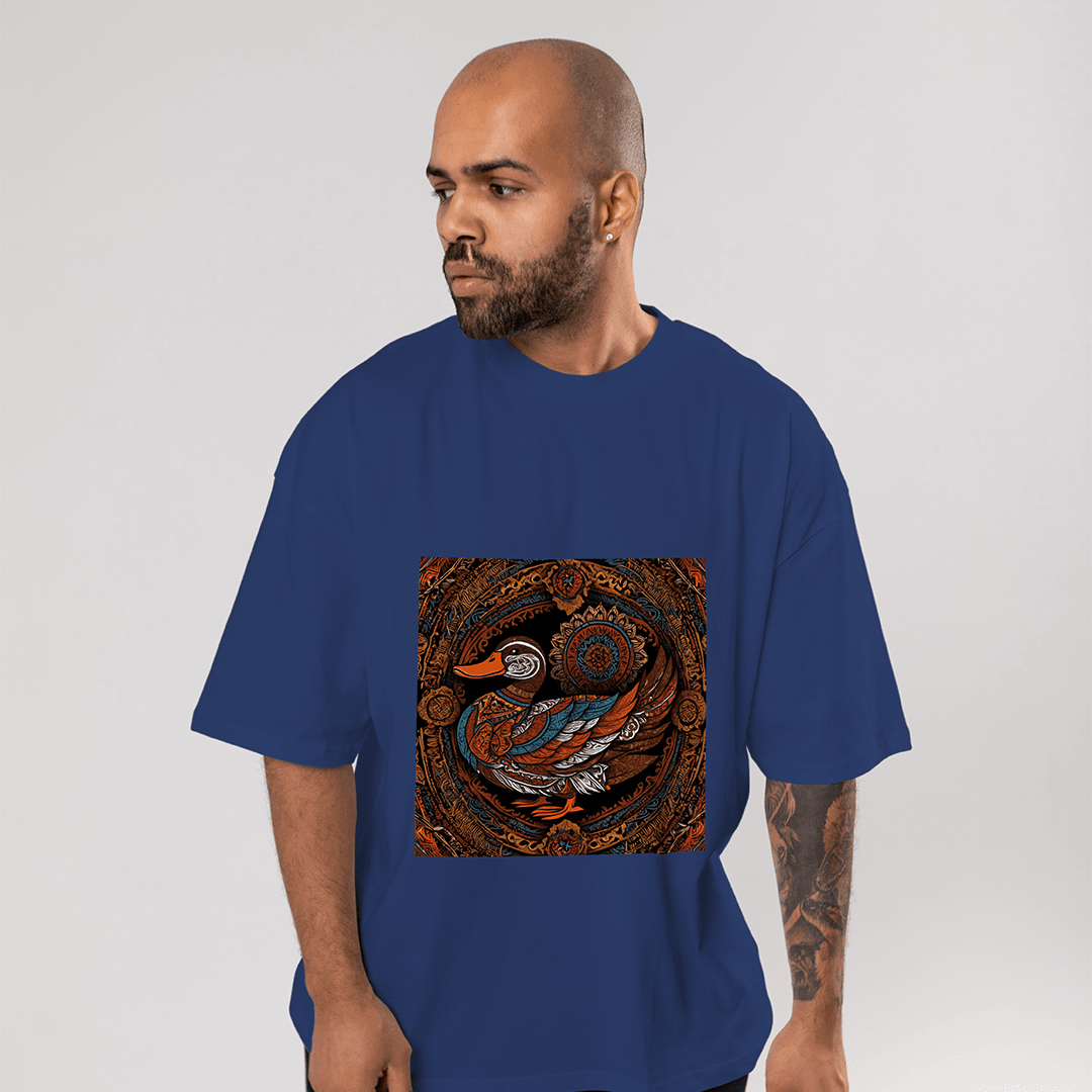 Psyduck Oversized T-Shirt - Lacivert