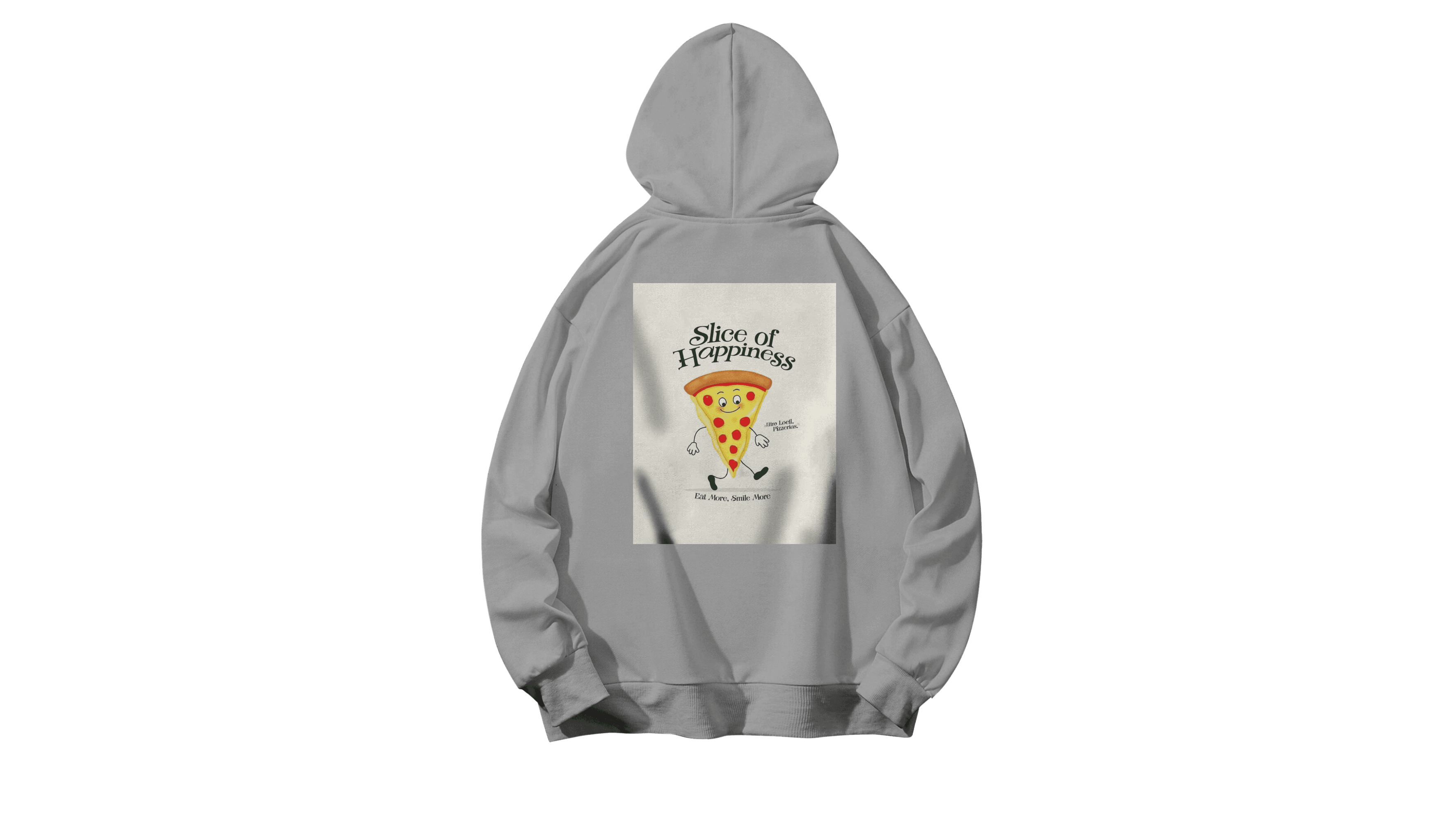 Supizza Kapüşonlu Hoodie - Gri