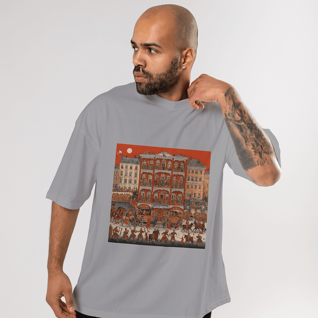 Hestia Oversized T-Shirt - Gri