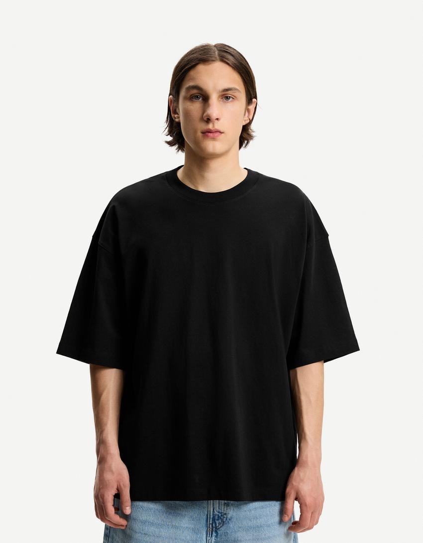 Basic Oversized T-Shirt - Siyah