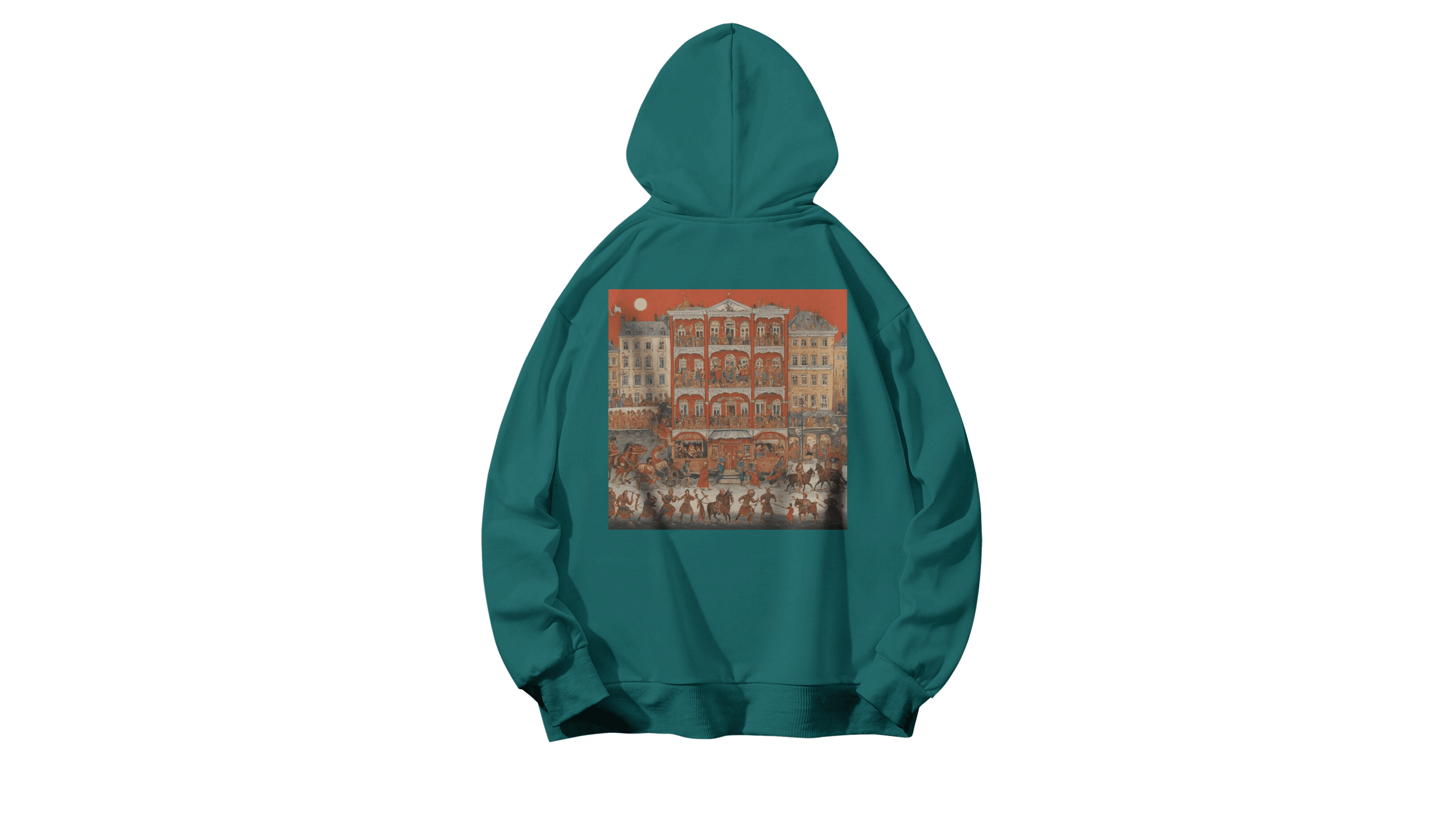 Hestia Kapüşonlu Hoodie - Koyu Yeşil