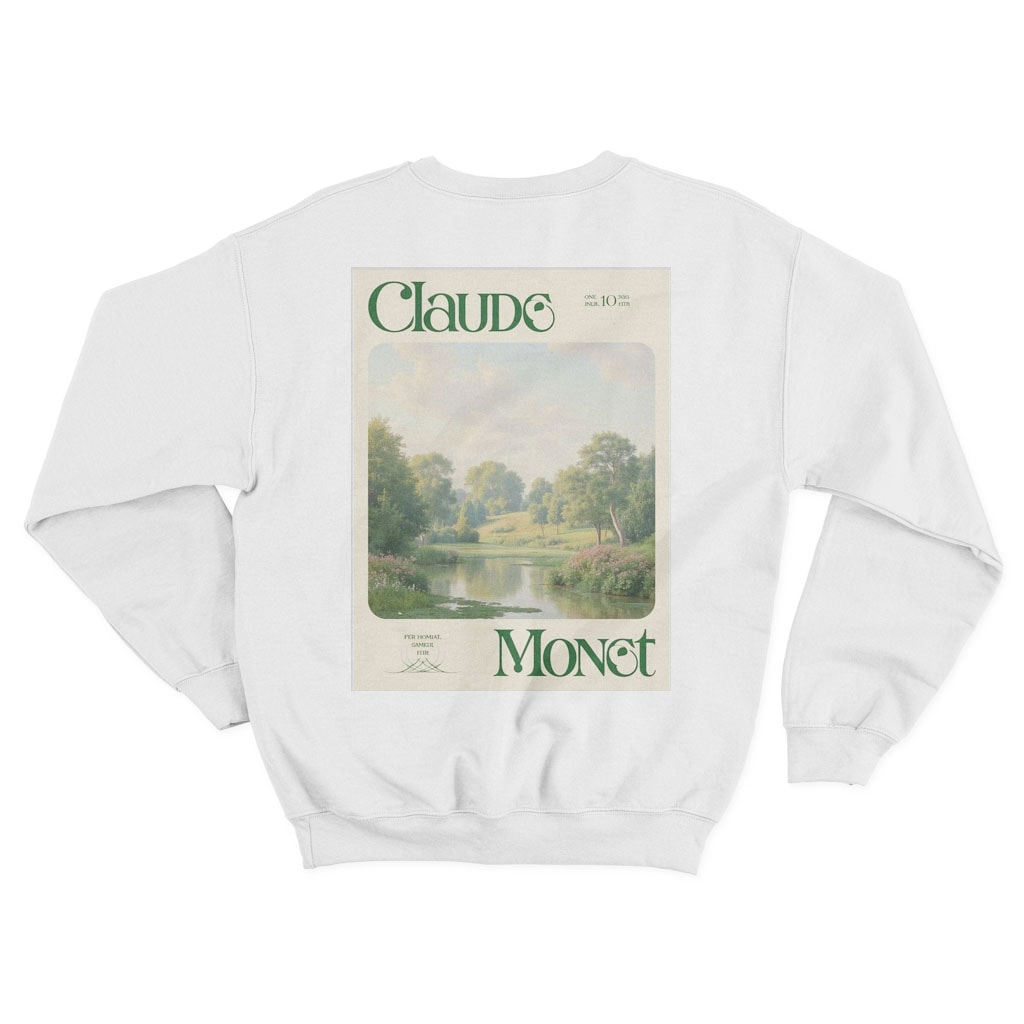 Claude Monet Sweatshirt - Beyaz