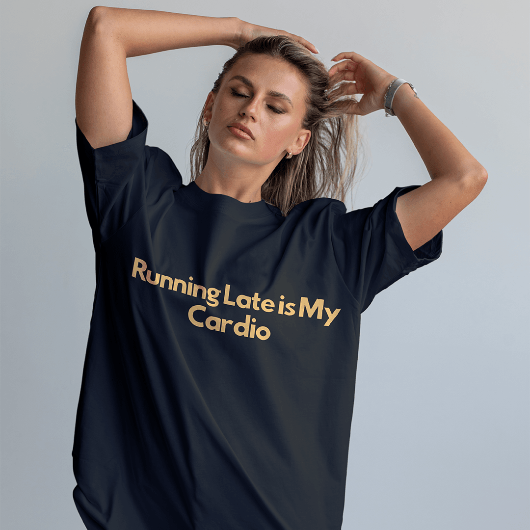 Cardio Oversized T-Shirt - Siyah