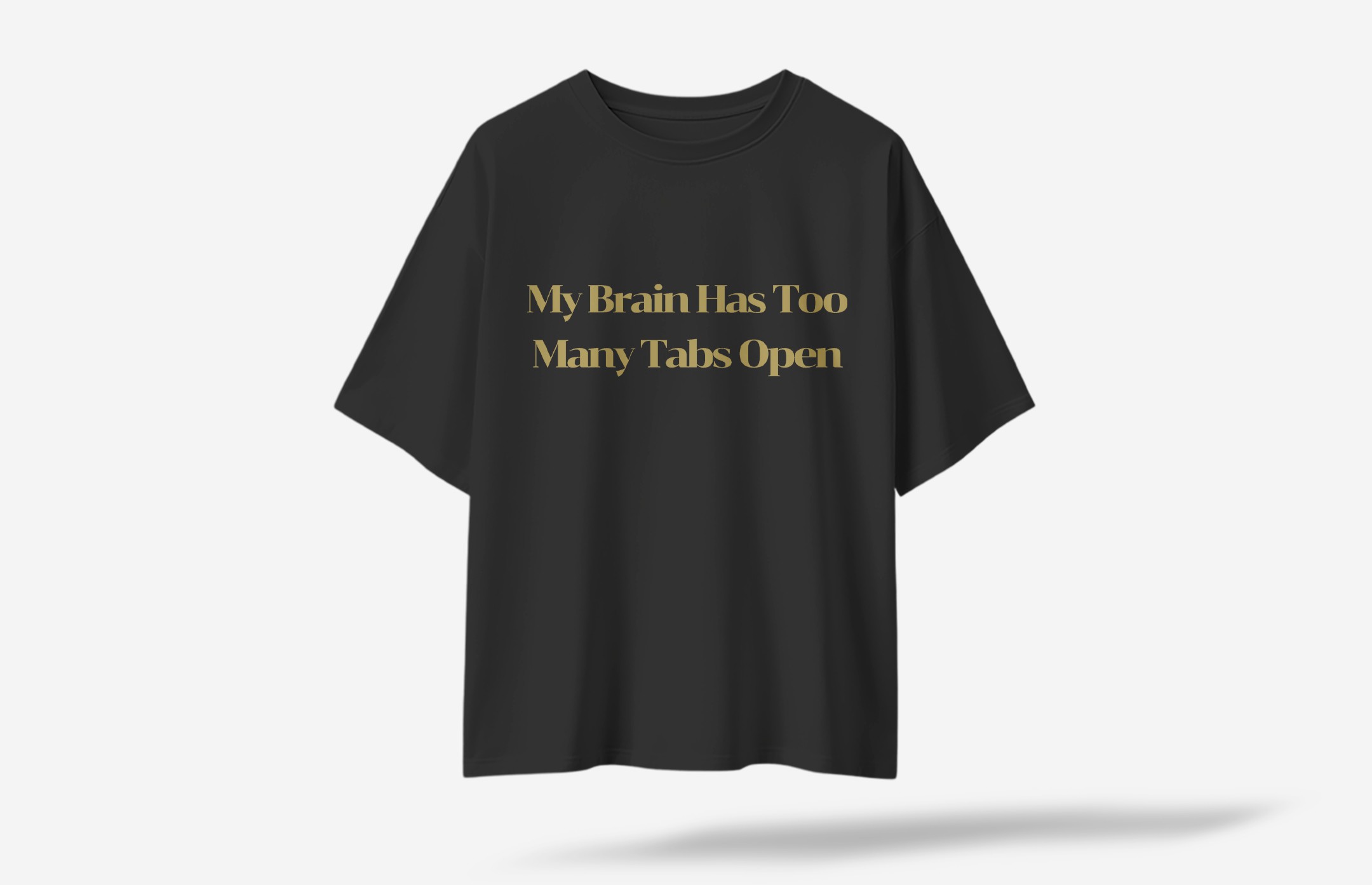 Tabs Oversized T-Shirt - Siyah