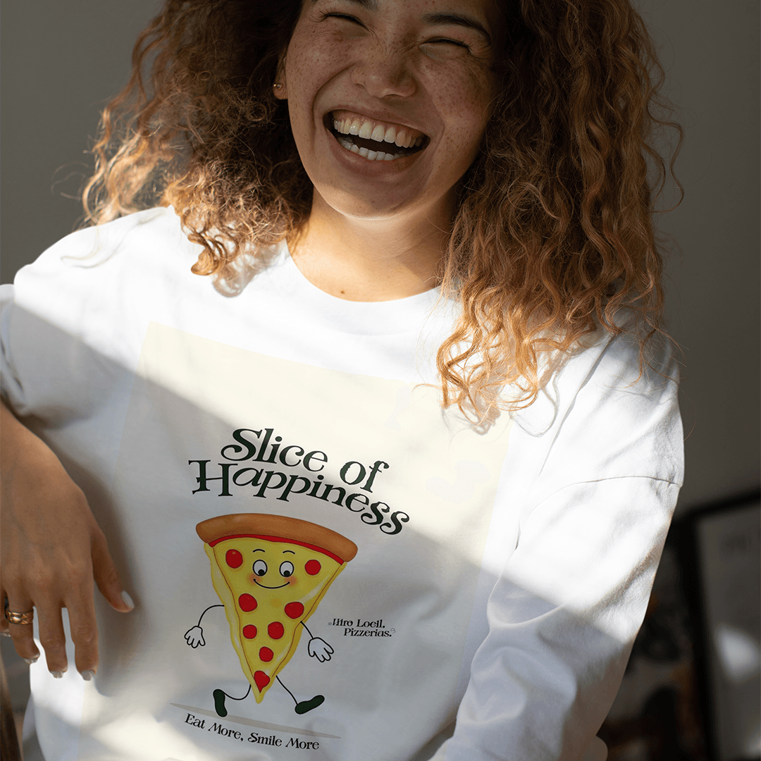 Supizza Oversized T-Shirt - Beyaz