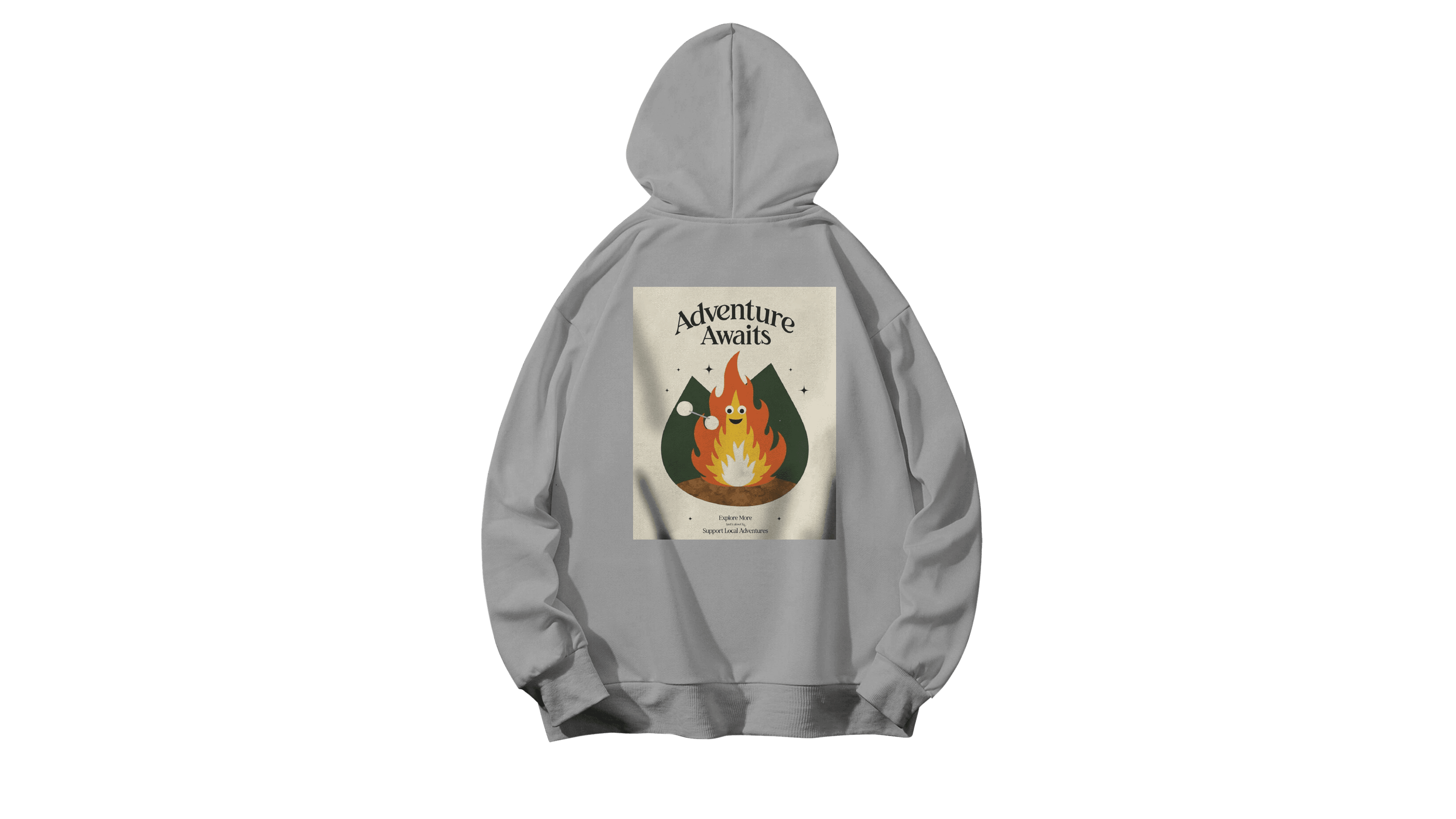 Supventure Kapüşonlu Hoodie - Gri