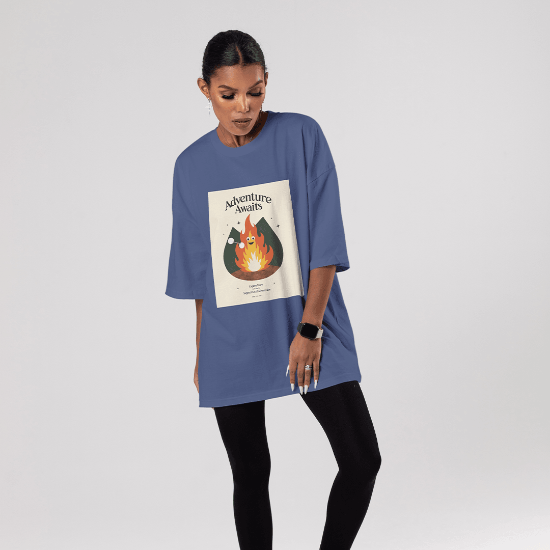 Supventure Oversized T-Shirt - Lacivert