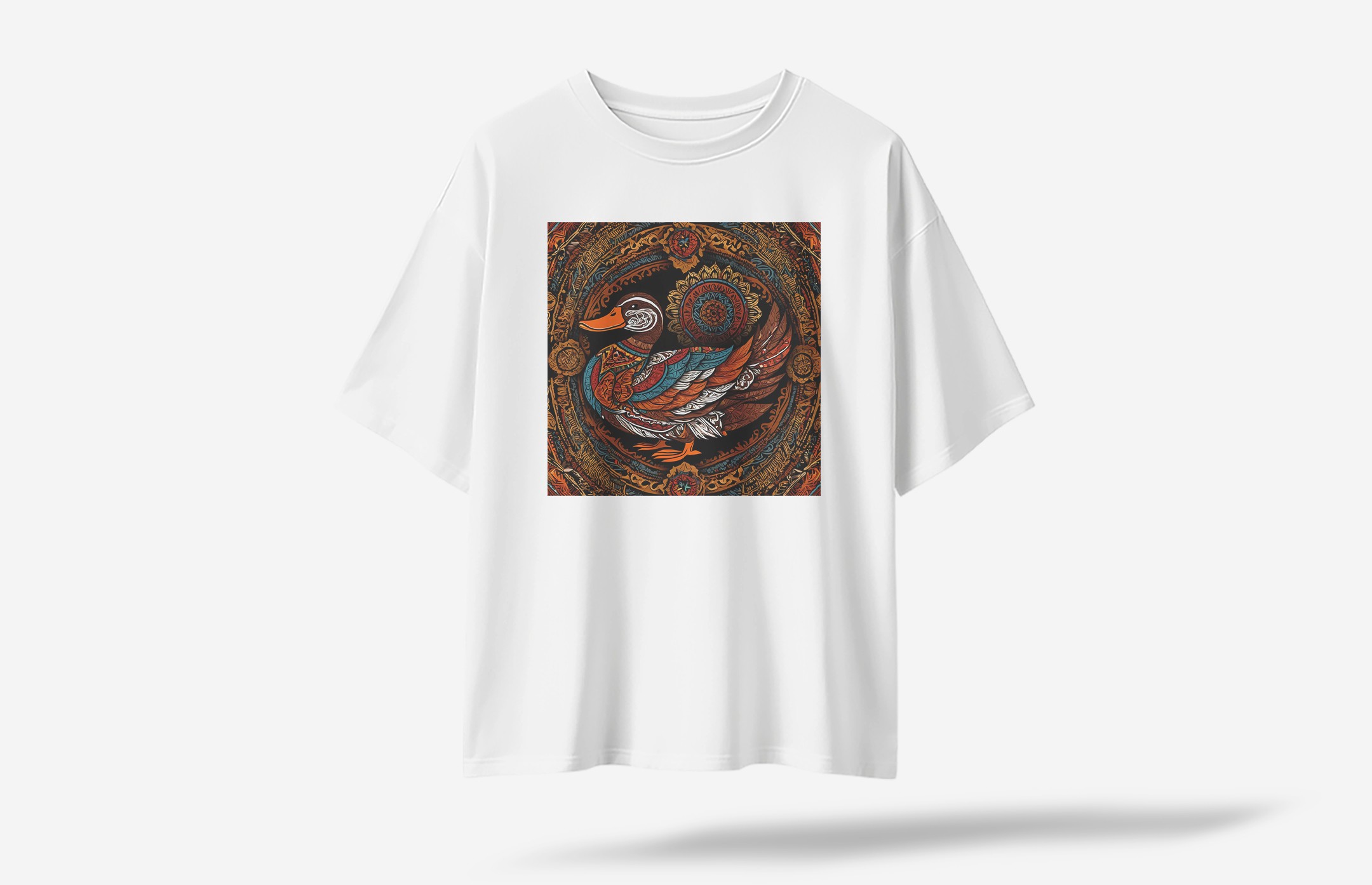 Psyduck Oversized T-Shirt - Beyaz