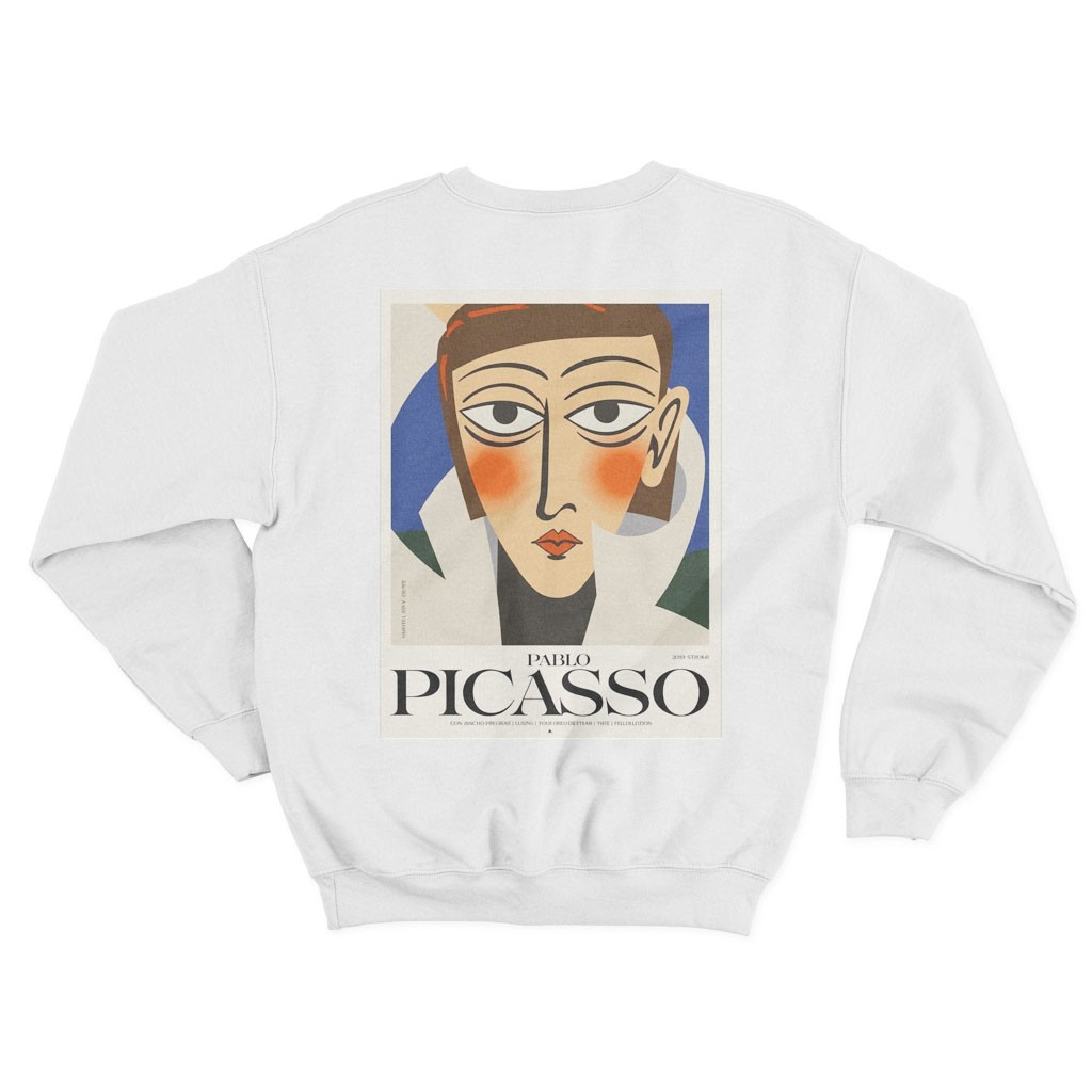 Picasso Sweatshirt - Beyaz