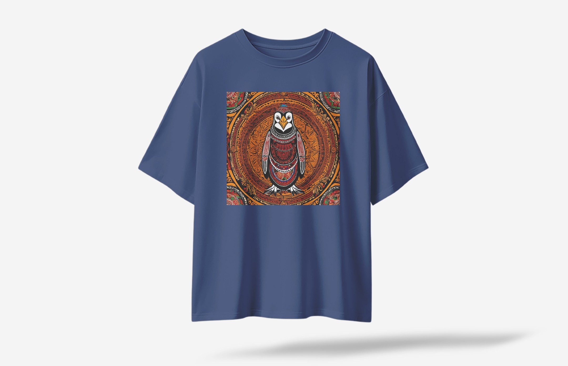 Hypnoguin Oversized T-Shirt - Lacivert