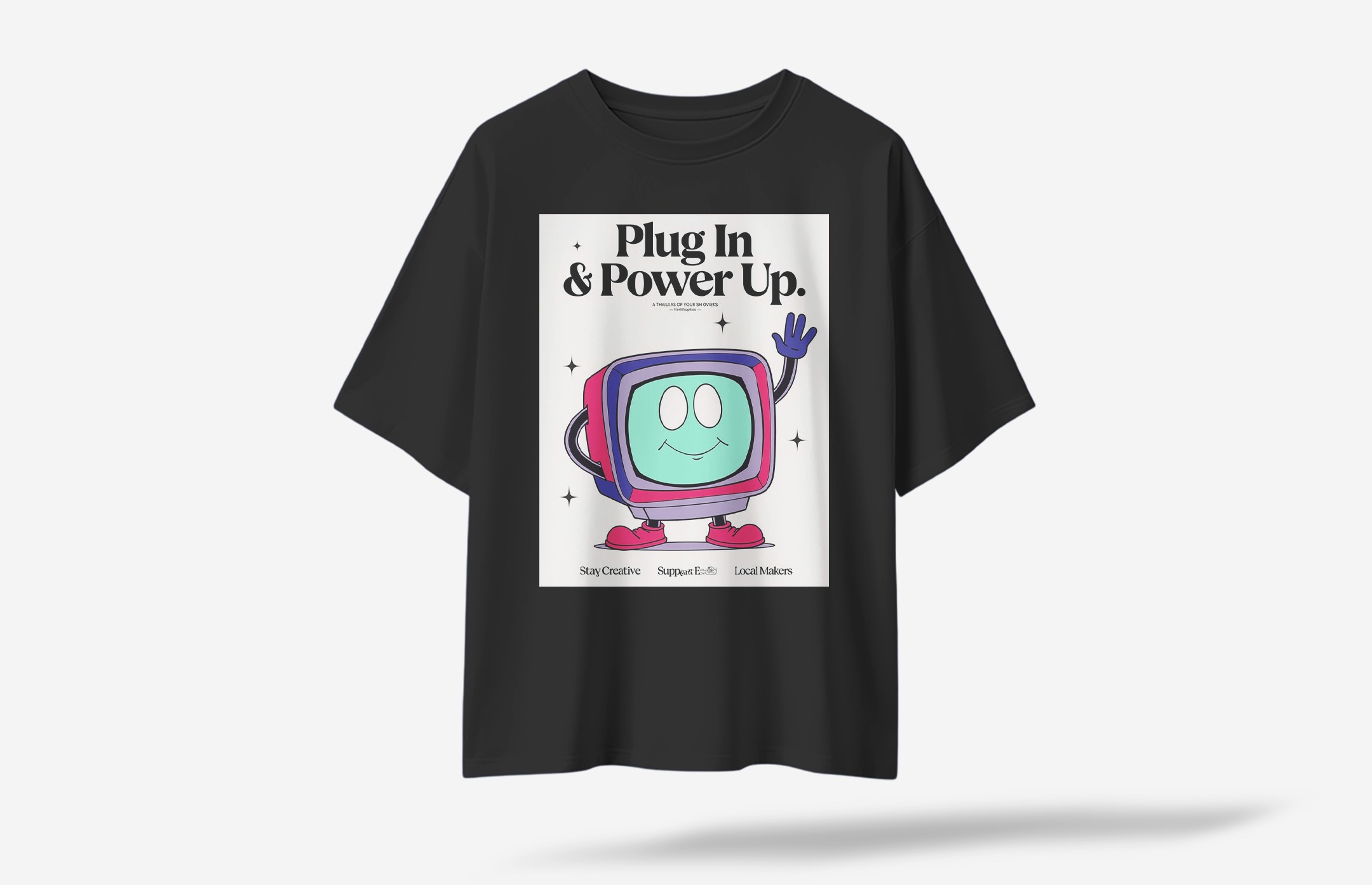 Suplug Oversized T-Shirt - Siyah