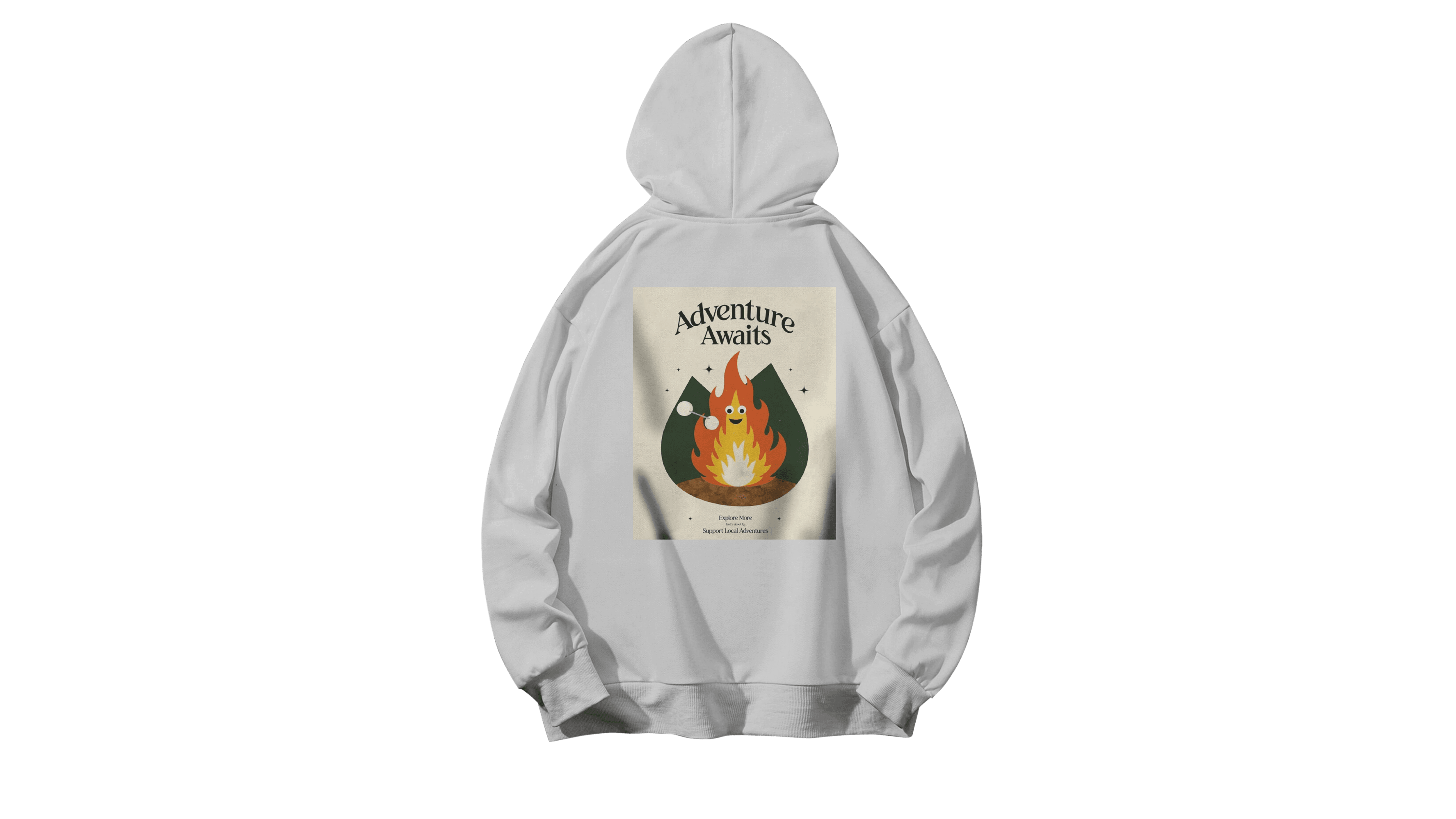 Supventure Kapüşonlu Hoodie - Beyaz