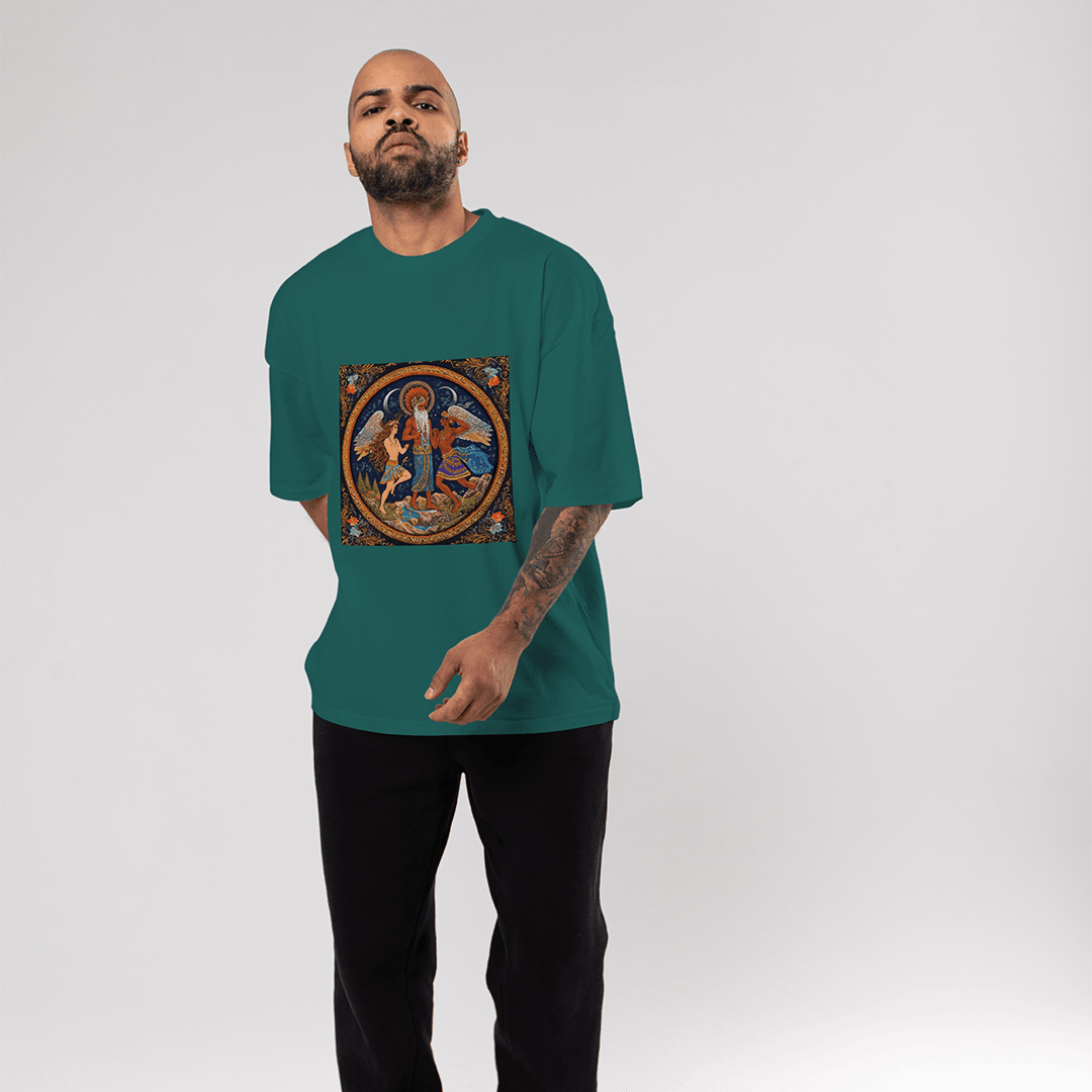 Zenos Oversized T-Shirt - Koyu Yeşil