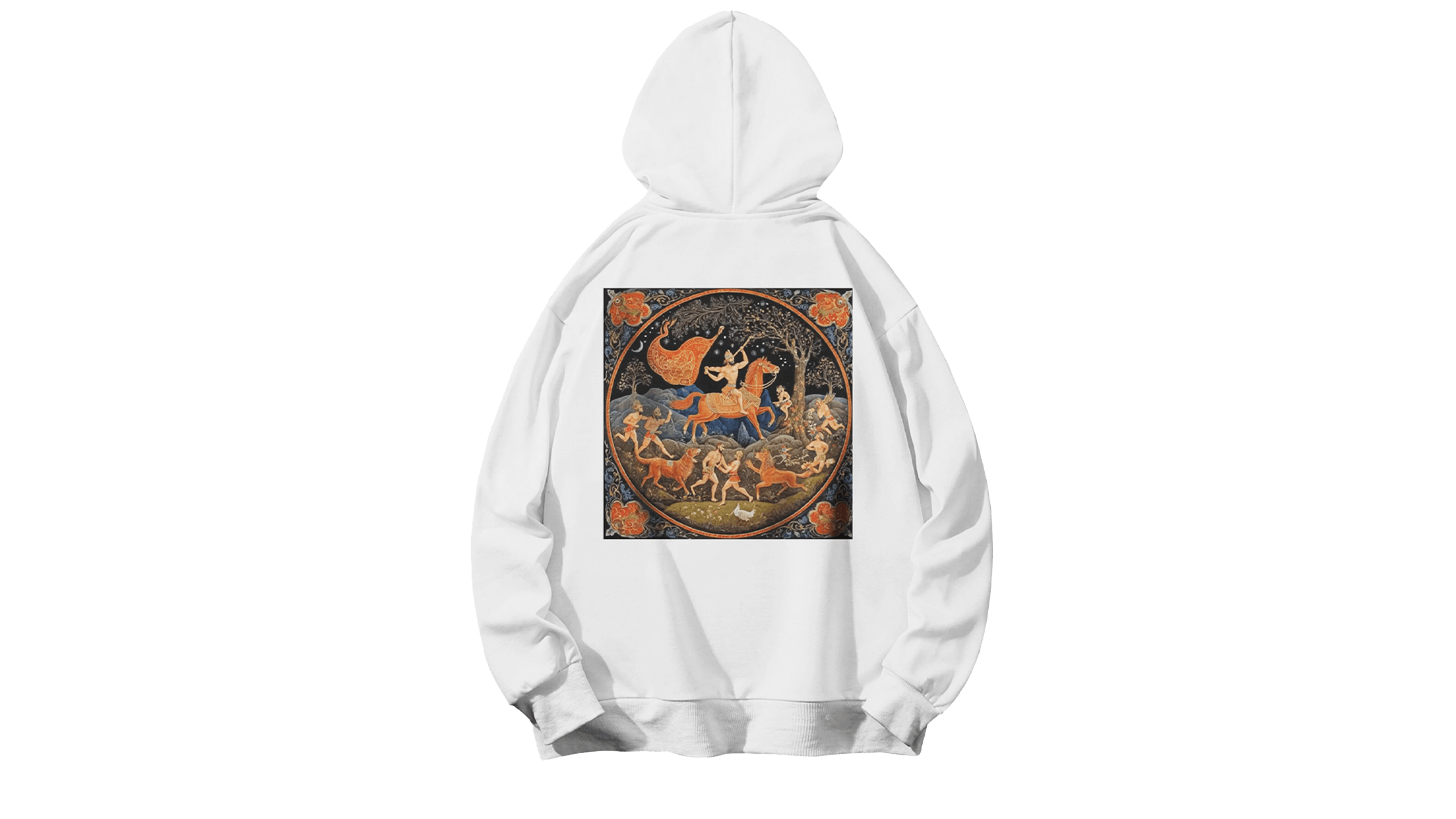 Ares Kapüşonlu Hoodie - Beyaz