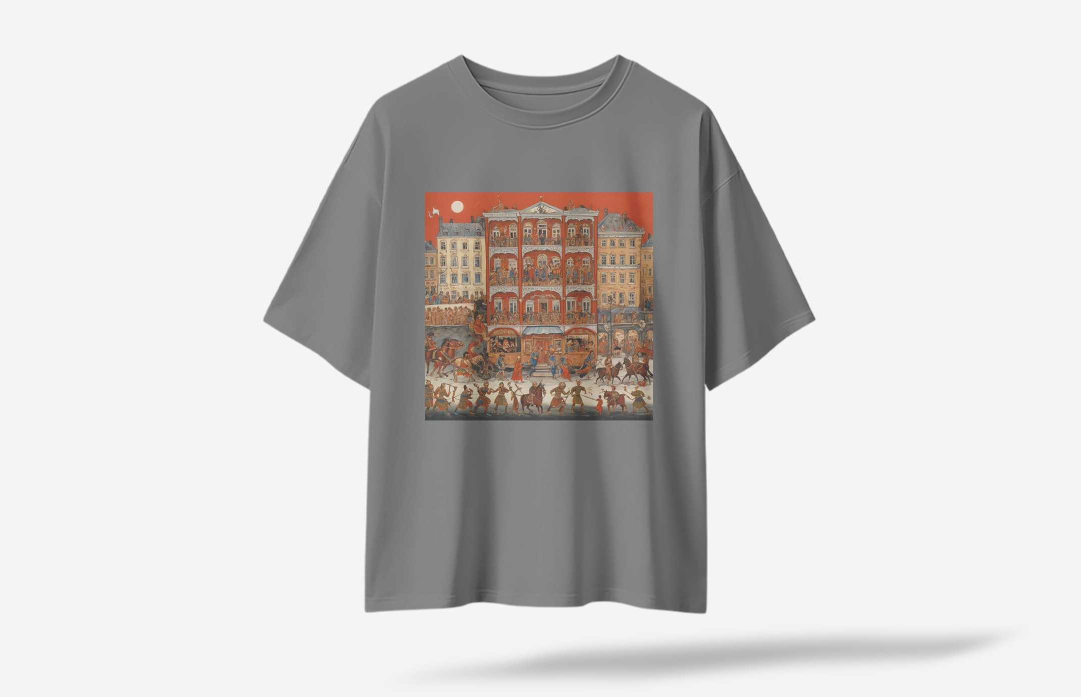 Hestia Oversized T-Shirt - Gri