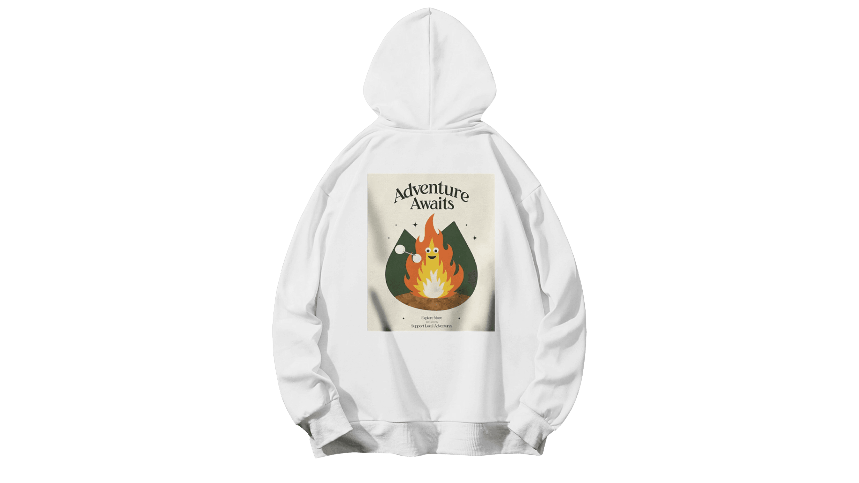 Supventure Kapüşonlu Hoodie - Beyaz