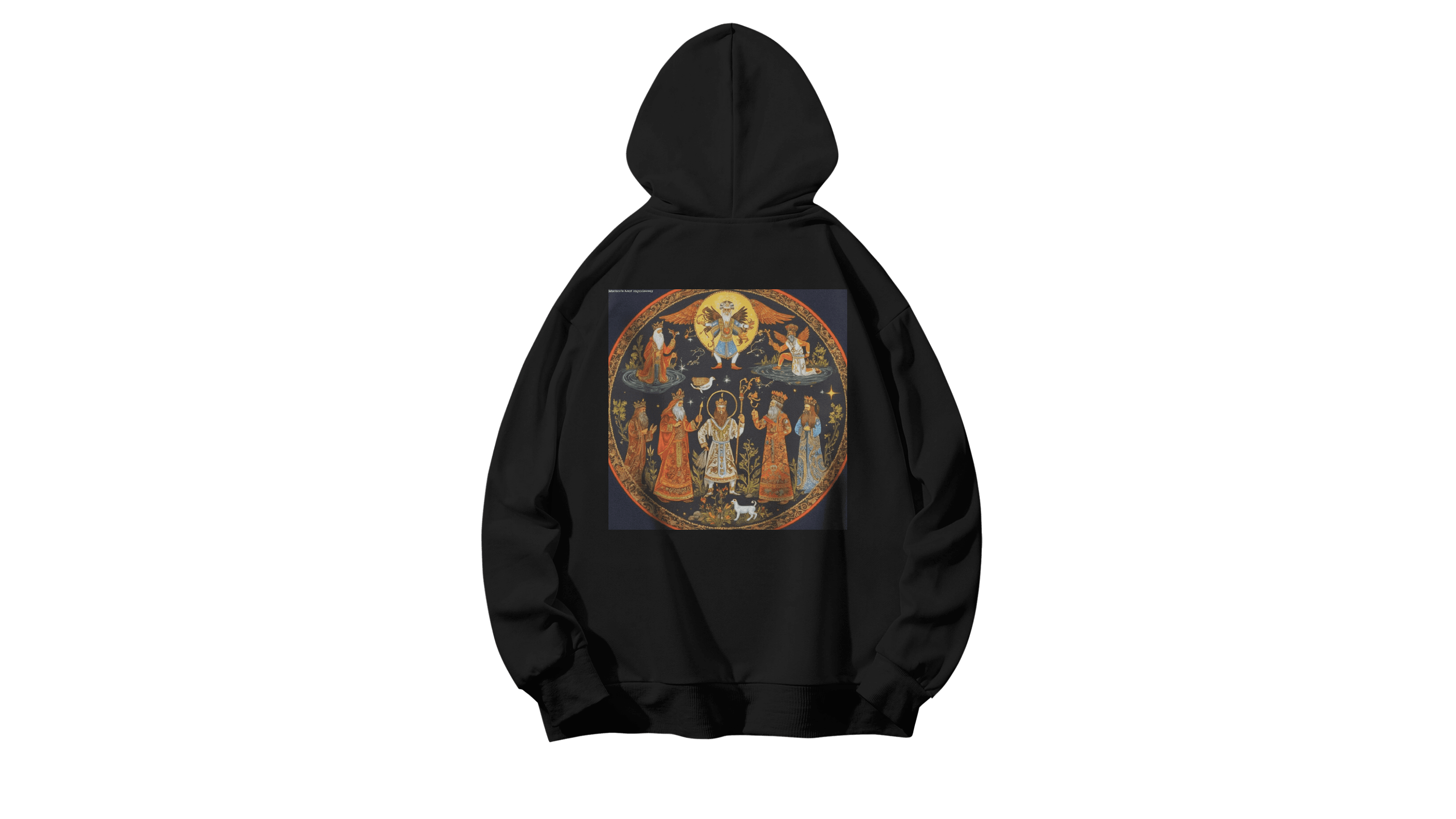 Pantheon Kapüşonlu Hoodie - Siyah