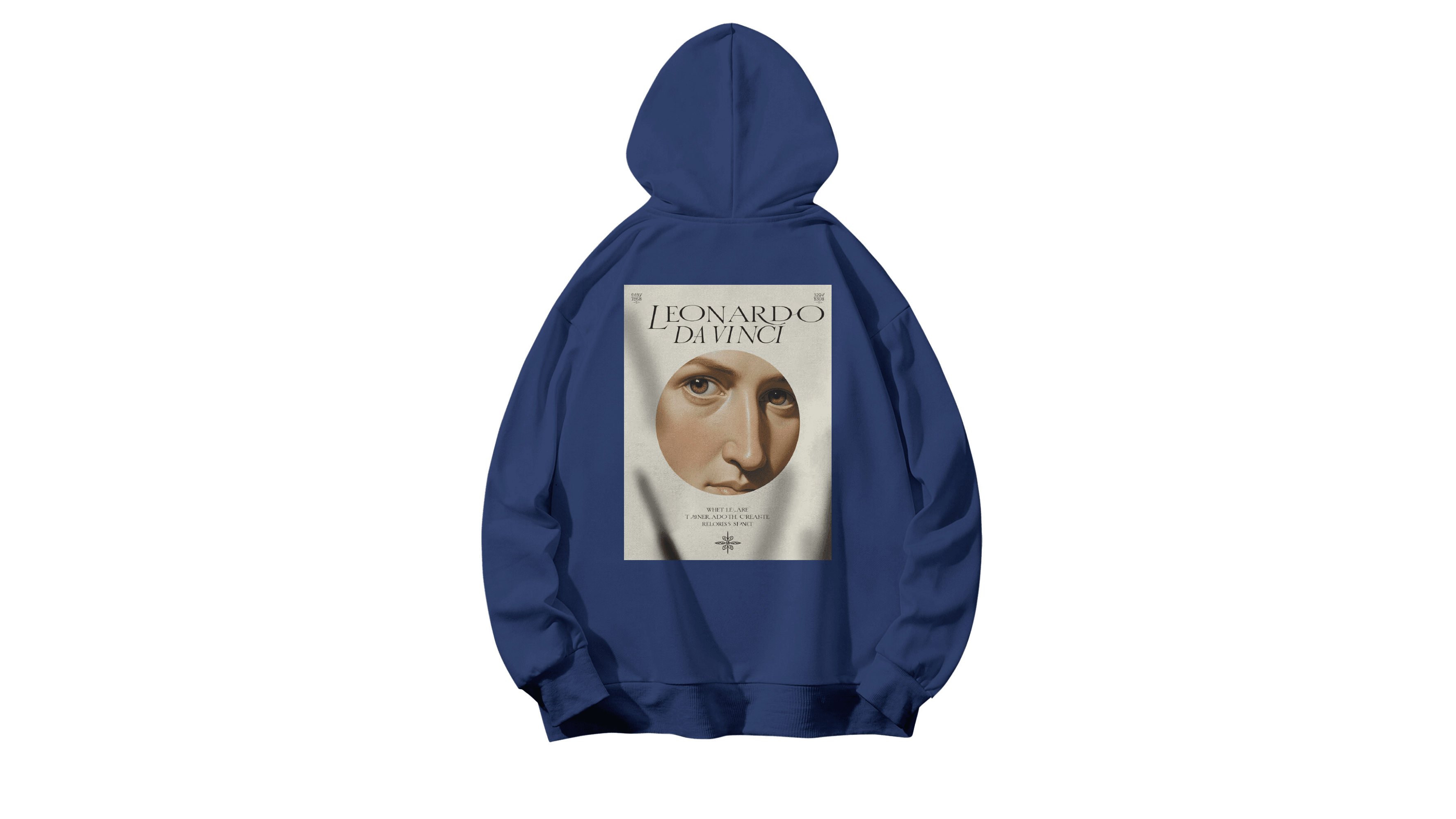 Da Vinci Kapüşonlu Hoodie - Beyaz