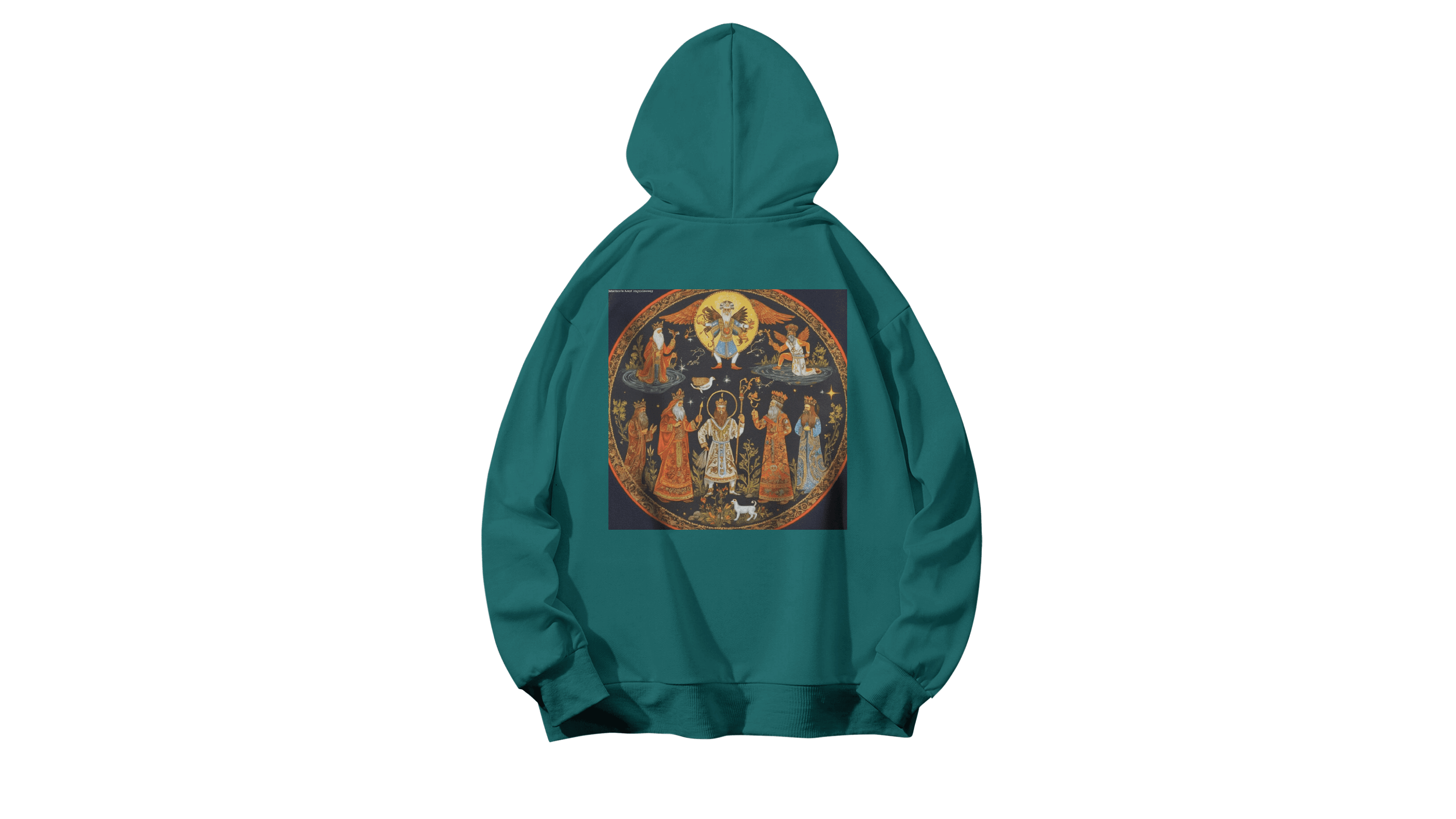 Pantheon Kapüşonlu Hoodie - Koyu Yeşil