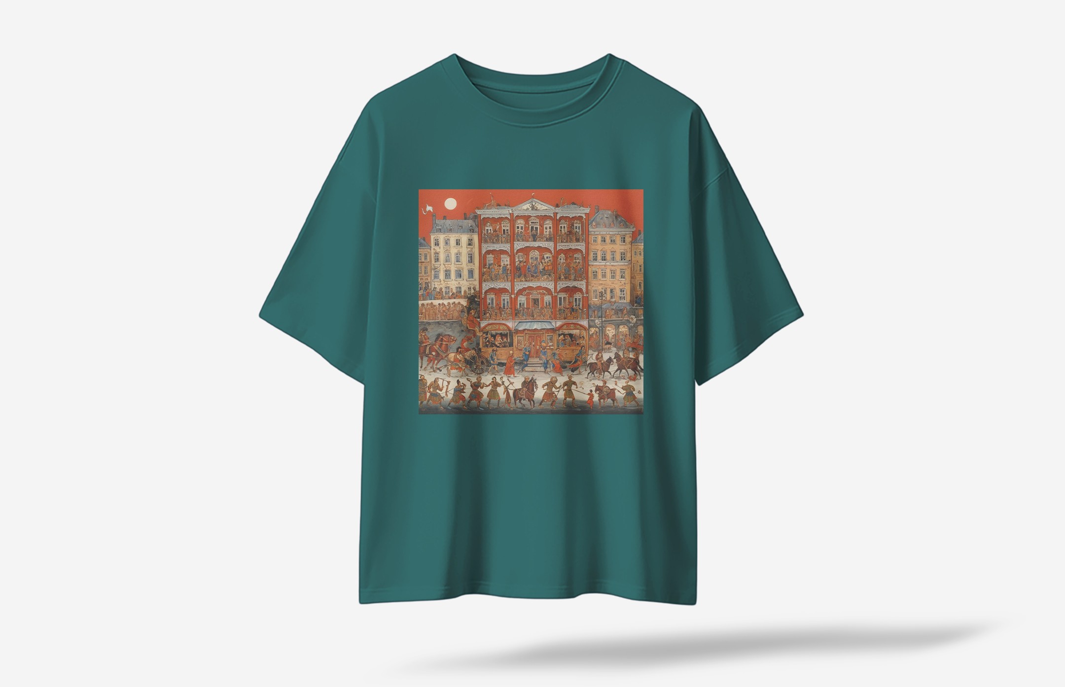Hestia Oversized T-Shirt - Koyu Yeşil