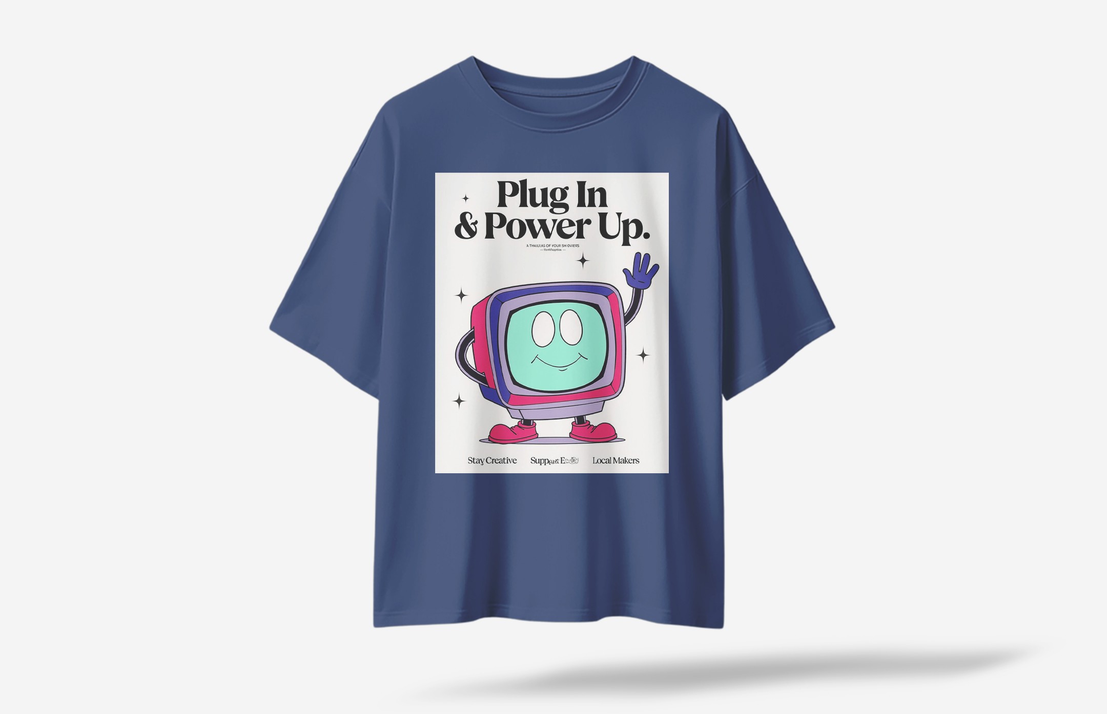 Suplug Oversized T-Shirt - Lacivert