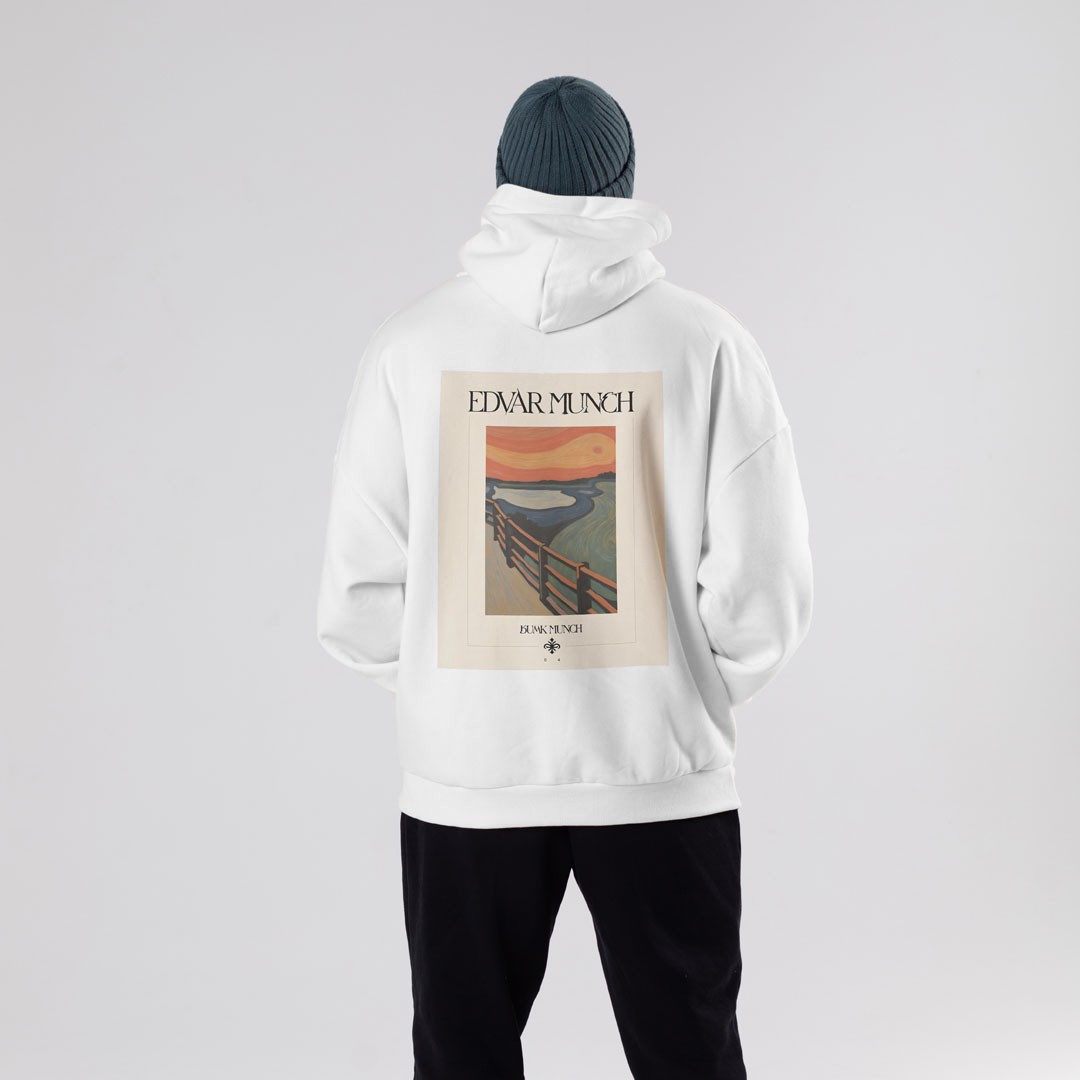 Edvard Munch Kapüşonlu Hoodie